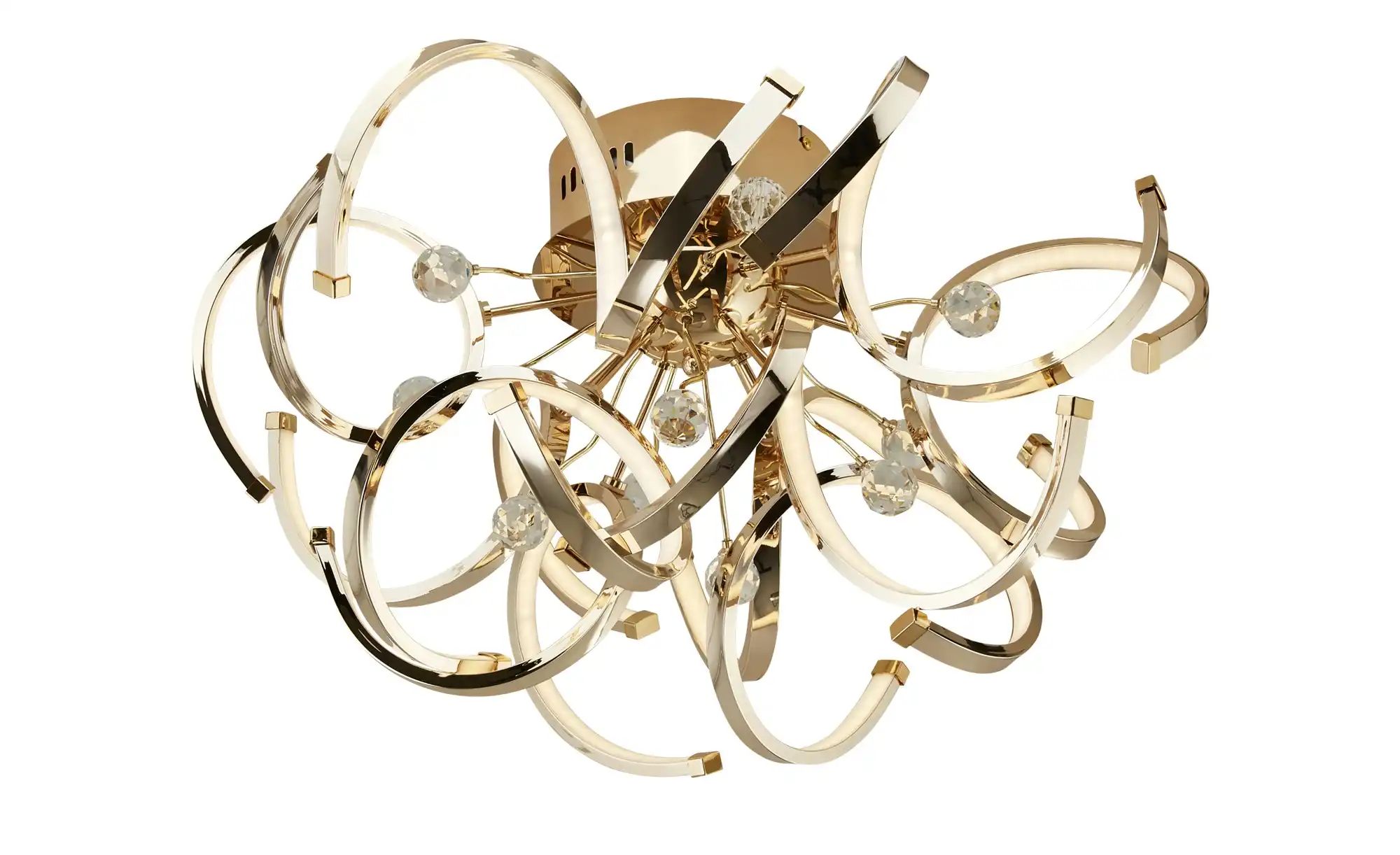 KHG LED Deckenleuchte 1-flammig | gold | Maße (cm): H: 36 Ø: 50.0 Lampen & Leuchten > Deckenlampen - Sconto Image