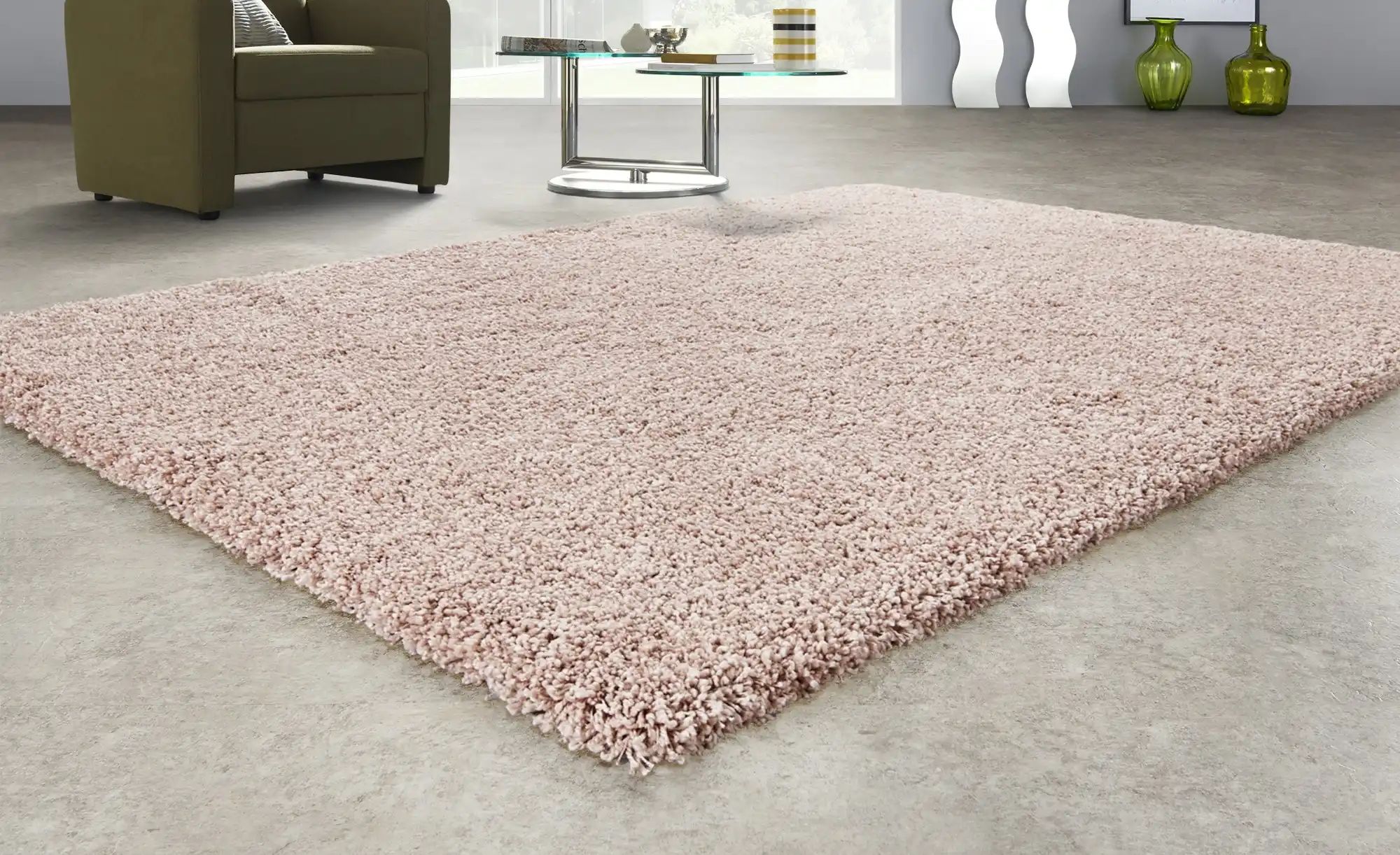 Langflorteppich Rosa 160x230 Cm Sconto Der Mobelmarkt