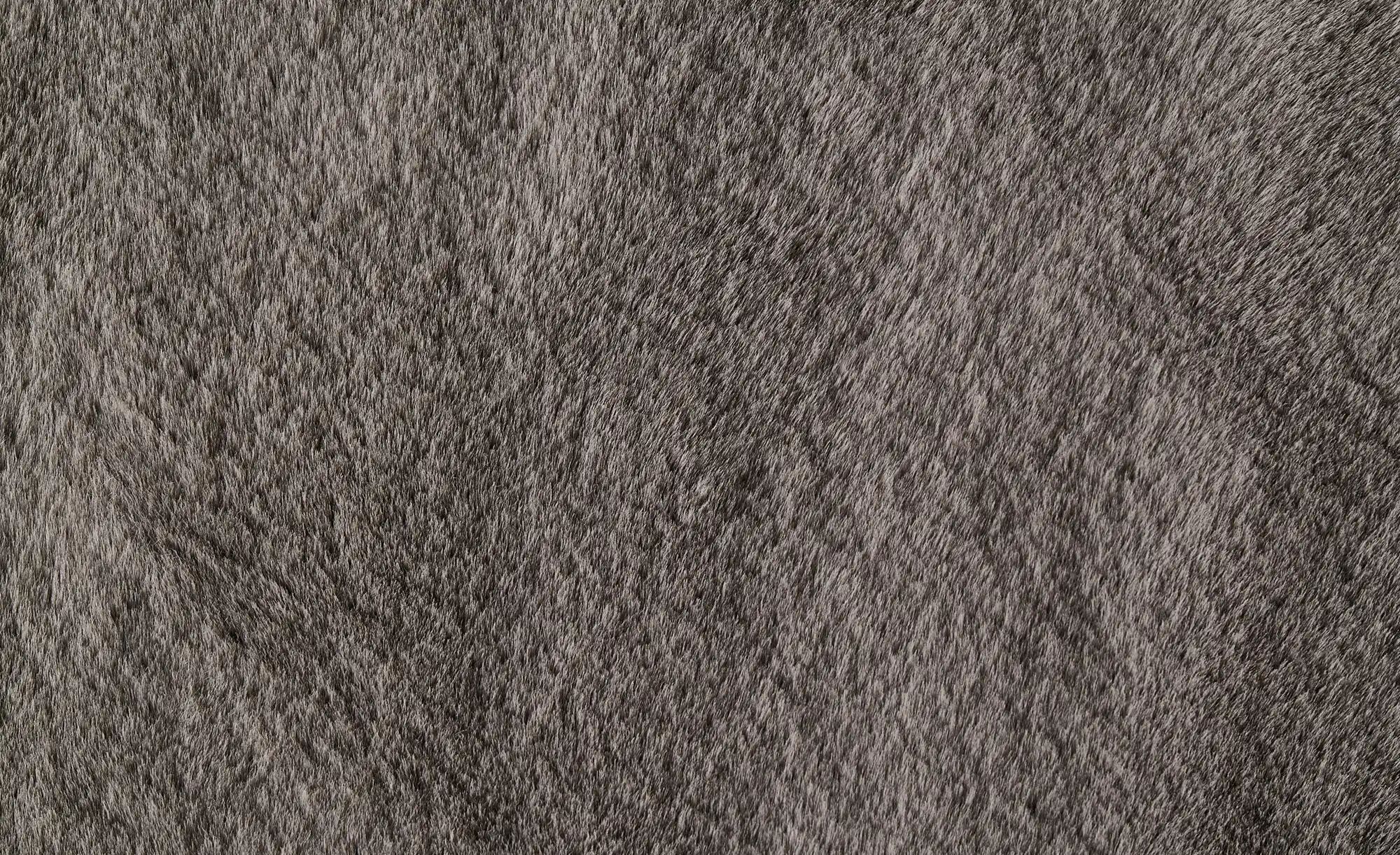 SCHÖNER WOHNEN Hochflorteppich | Grau, Ø 120 cm