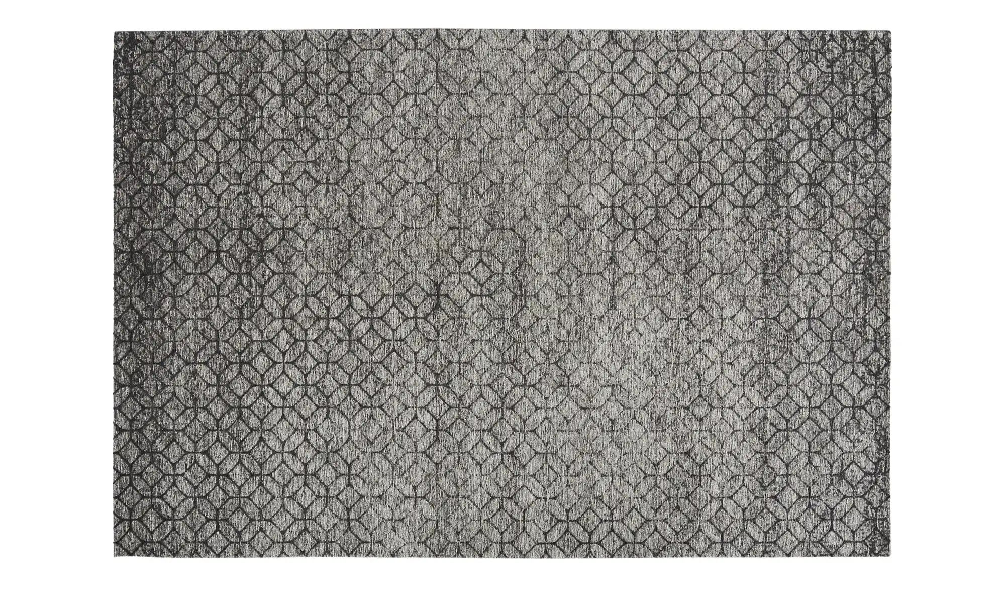 Kurzflorteppich - grau - Synthethische Fasern - Sconto