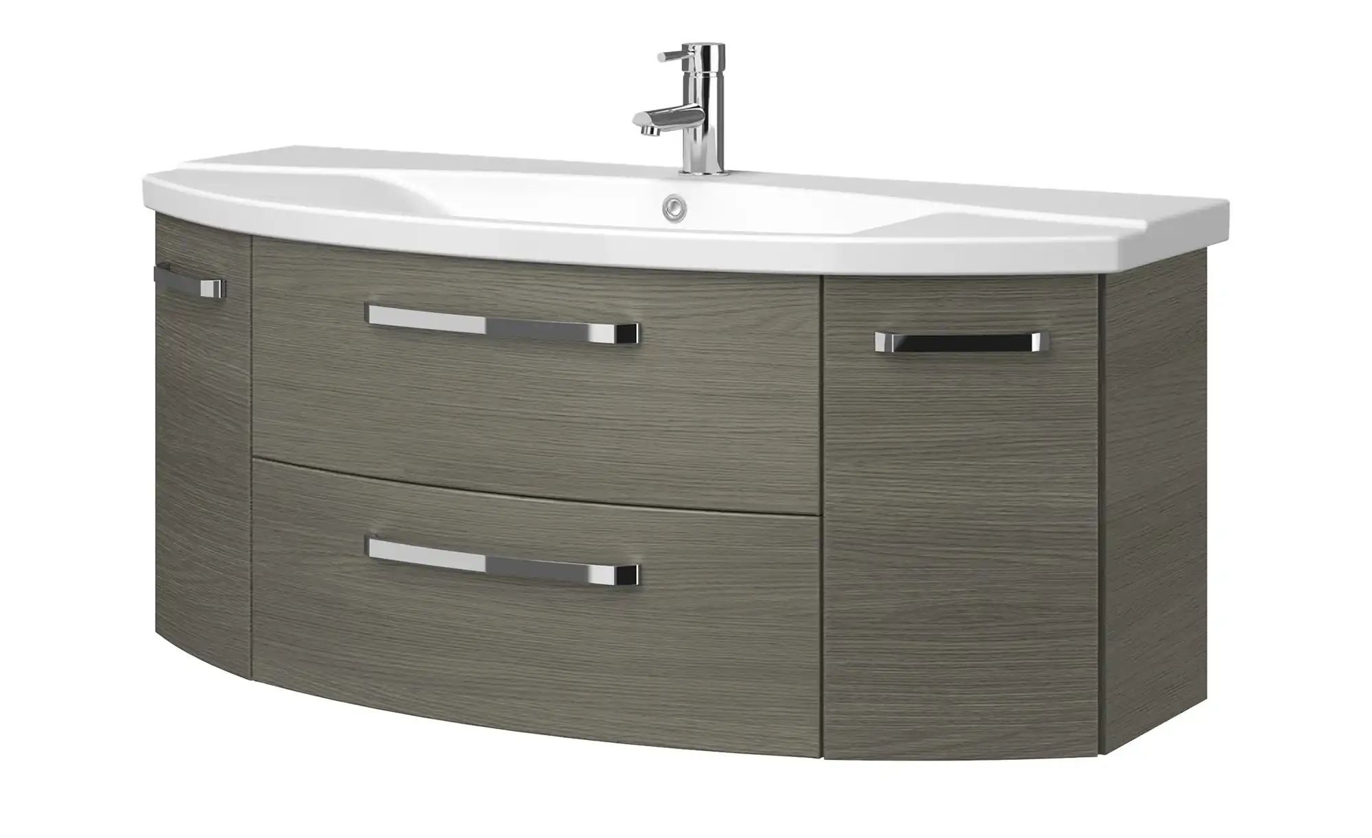Waschtischkombination Hard | grau | Maße (cm): B: 120,5 H: 53,7 T: 48.0 Badmöbel > Komplett-Badkombinationen - Sconto Image