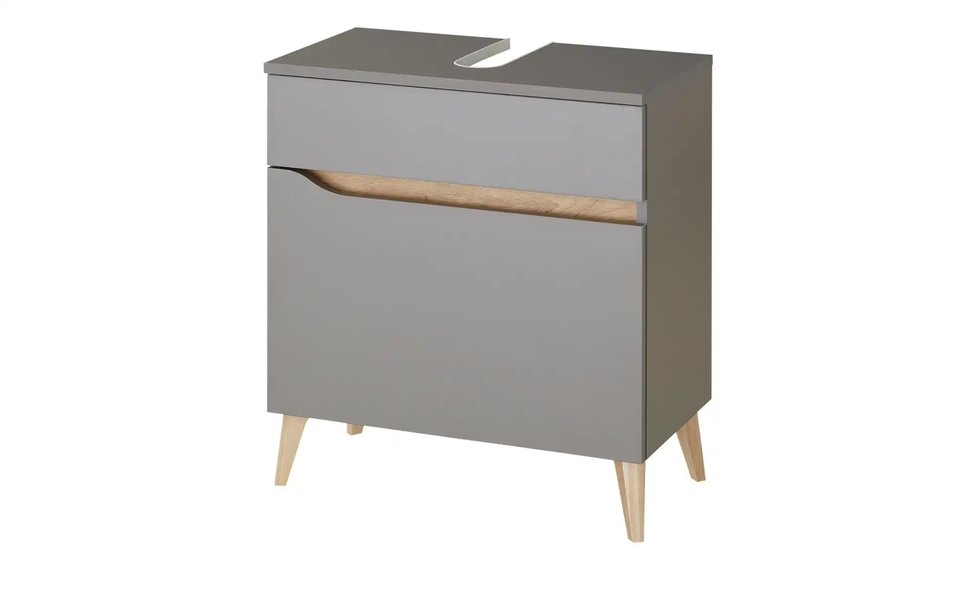 Waschbeckenunterschrank Capri | grau | Maße (cm): B: 60 H: 53 T: 33.0 Badmöbel > Badschränke > Waschbeckenunterschränke - Sconto Image