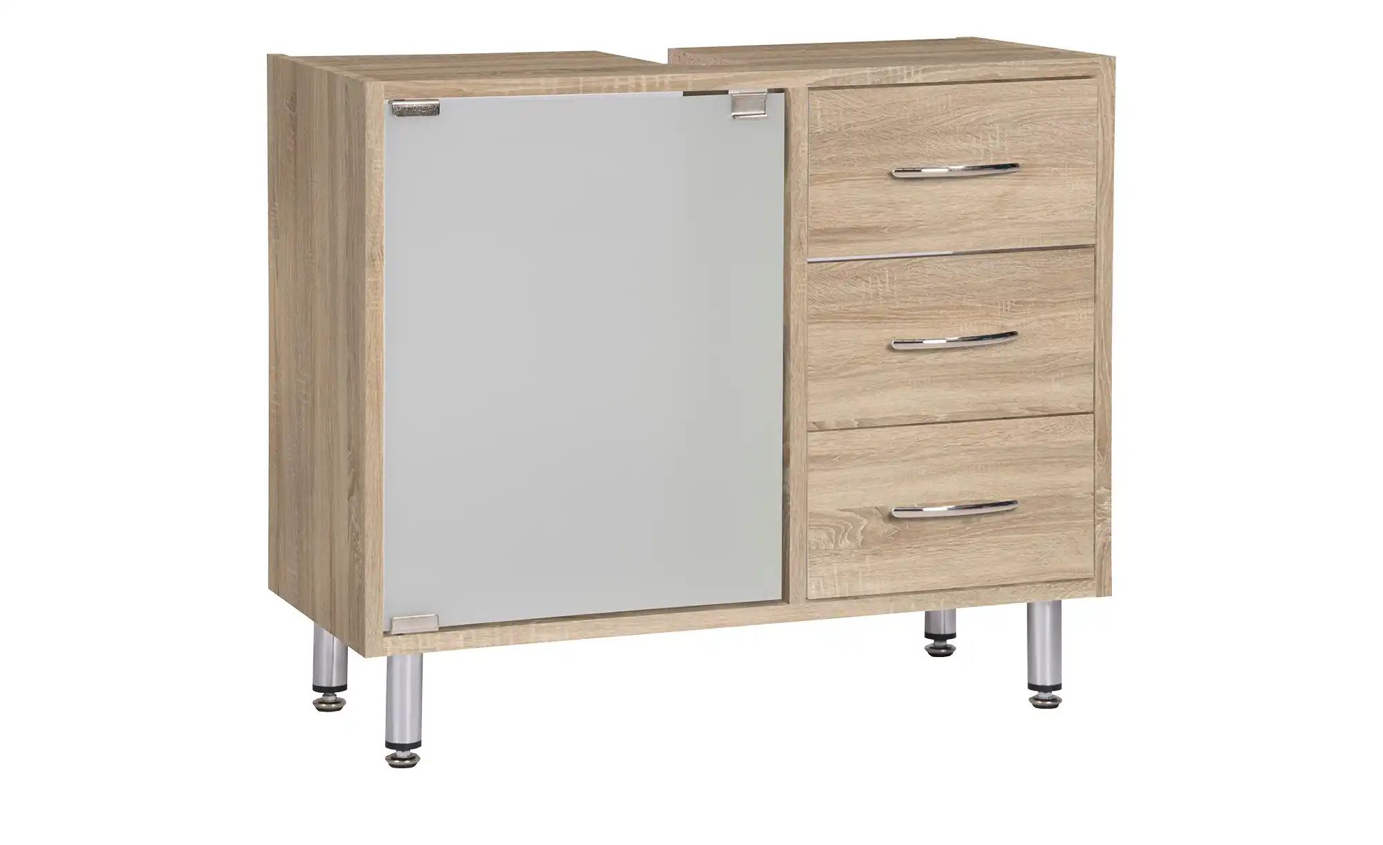 Waschbeckenunterschrank Weiz | holzfarben | Maße (cm): B: 66 H: 58 T: 30.0 Badmöbel > Badschränke > Waschbeckenunterschränke - Sconto Image