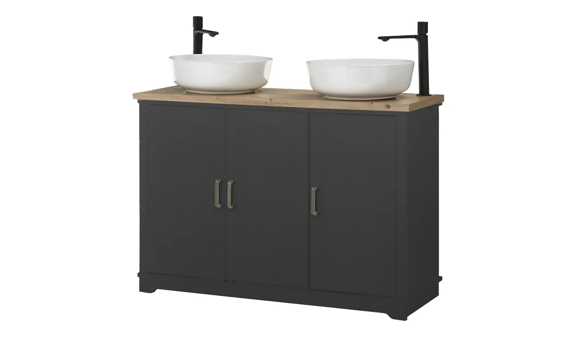 Waschtischkombination Valparaiso | grau | Maße (cm): B: 116 H: 81 T: 47.0 Badmöbel > Komplett-Badkombinationen - Sconto Image