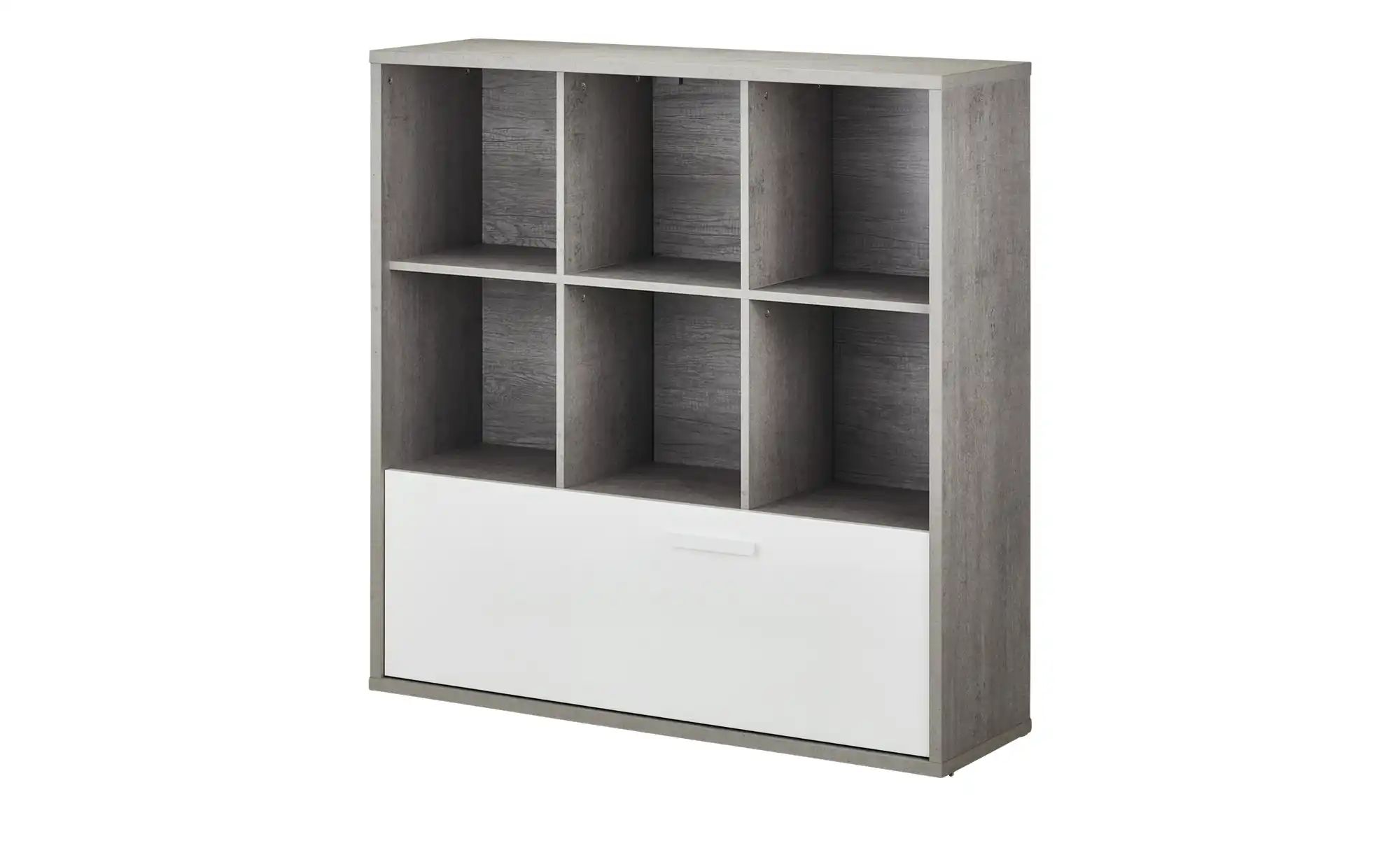 Multifunktionsregal Mipiace | grau | Maße (cm): B: 120 H: 121 T: 35.7 Babyzimmer & Kinderzimmer > Kinderzimmermöbel > Kinderregale & Wandboards - Sconto Image