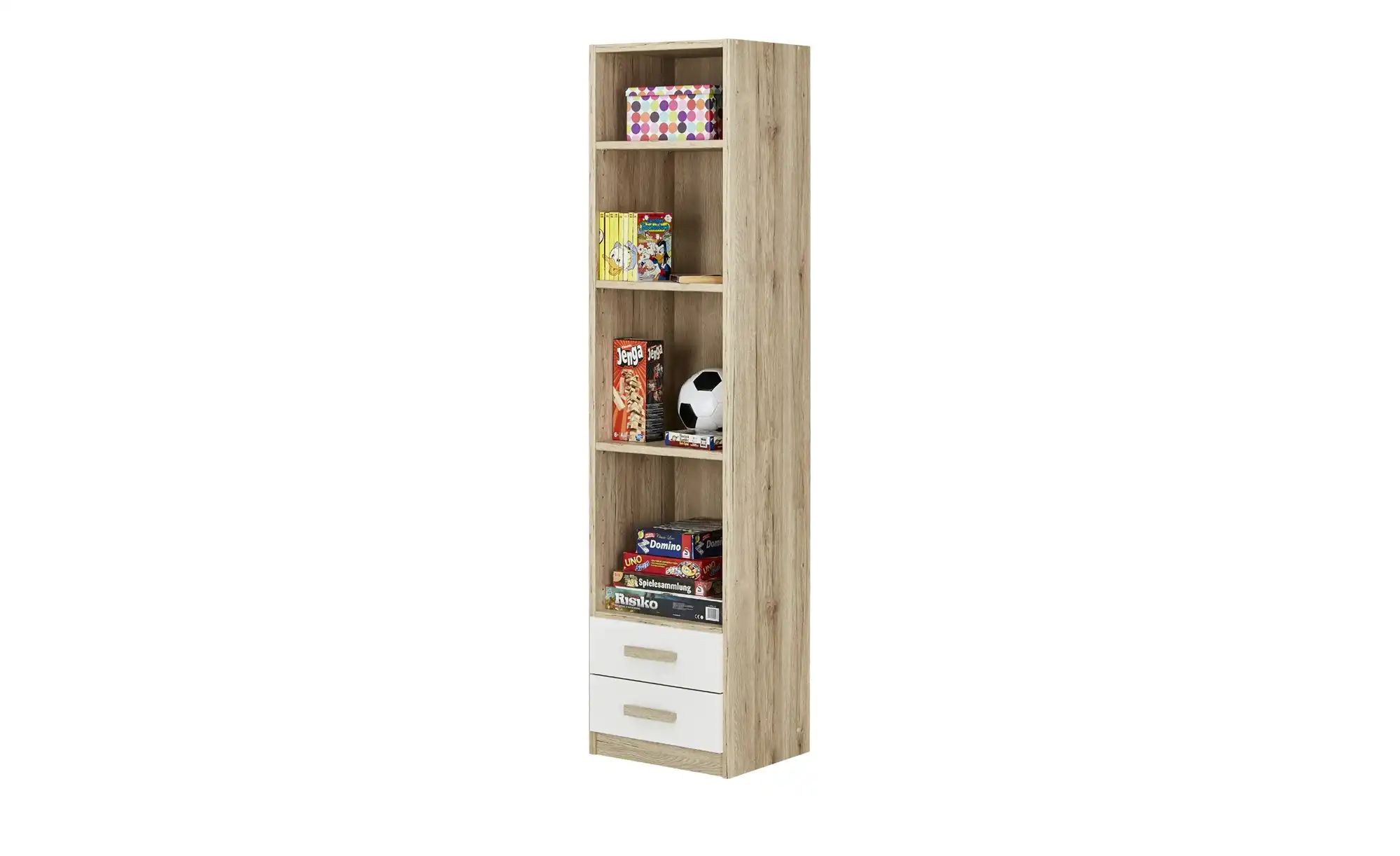 Standregal Cariba | holzfarben | Maße (cm): B: 47 H: 197 T: 38.0 Babyzimmer & Kinderzimmer > Kinderzimmermöbel > Kinderregale & Wandboards - Sconto Image