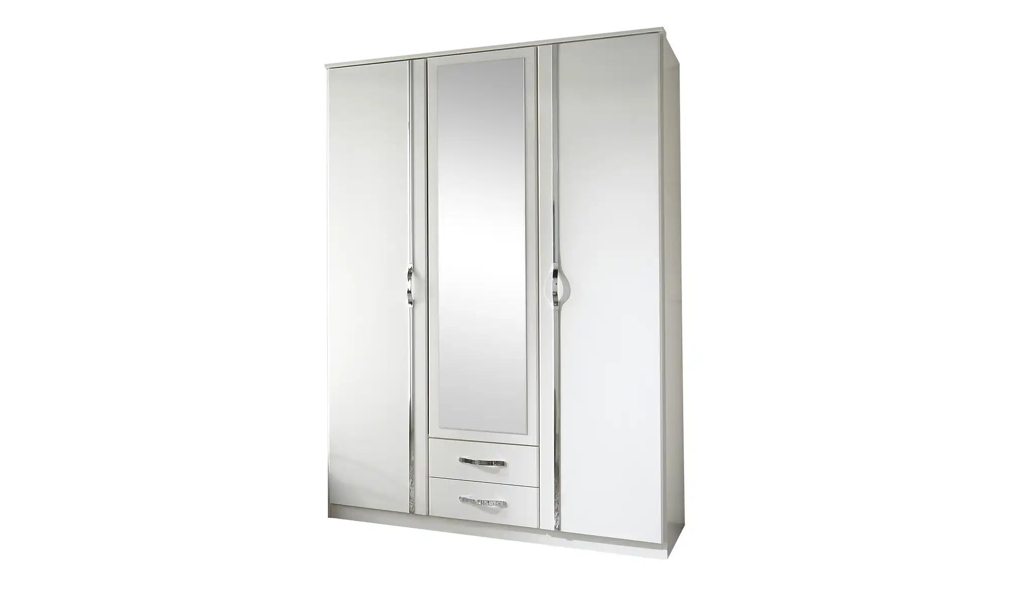 Kleiderschrank Duo | weiß | Maße (cm): B: 135 H: 199 T: 58.0 Schränke > Kleiderschränke > Drehtürenschränke - Sconto