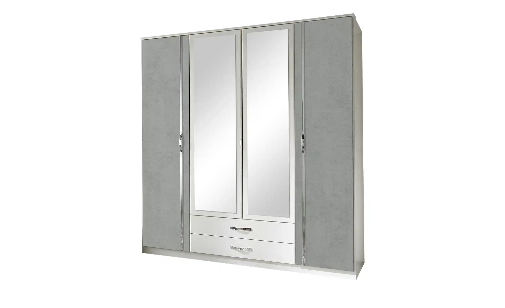 Kleiderschrank Duo | weiß | Maße (cm): B: 179 H: 199 T: 58.0 Schränke > Kleiderschränke > Drehtürenschränke - Sconto