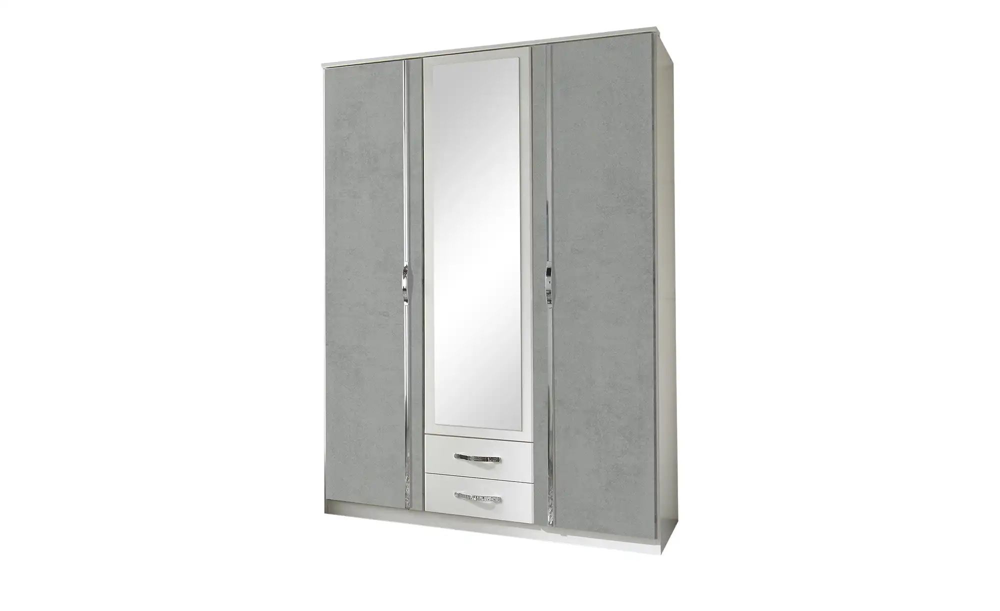 Kleiderschrank Duo | weiß | Maße (cm): B: 135 H: 199 T: 58.0 Schränke > Kleiderschränke > Drehtürenschränke - Sconto