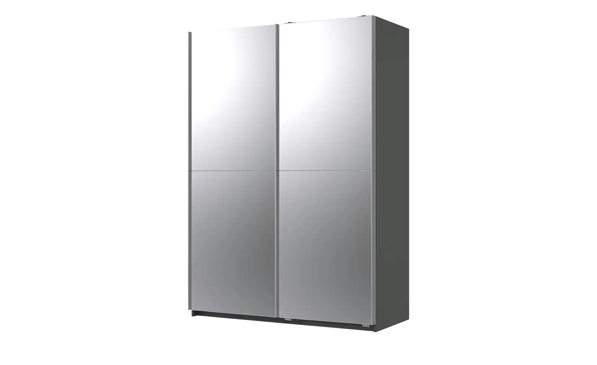 Schwebetürenschrank Queen | grau | Maße (cm): B: 135 H: 198 T: 65.0 Schränke > Kleiderschränke > Schwebetürenschränke - Sconto Image