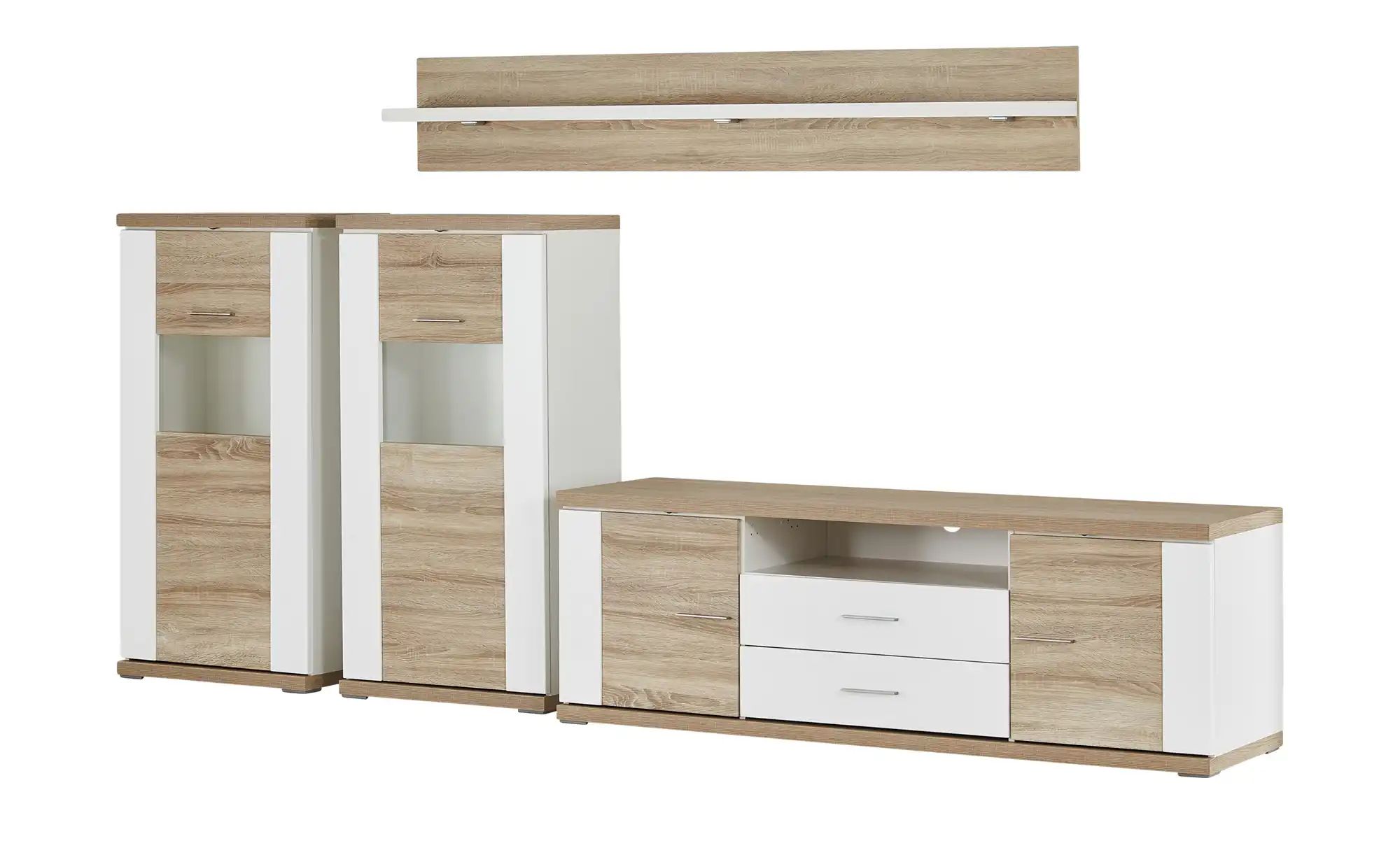 Wohnwand Toulon | holzfarben | Maße (cm): B: 310 H: 180 T: 52.0 Kommoden & Sideboards > Wohnwände - Sconto Image