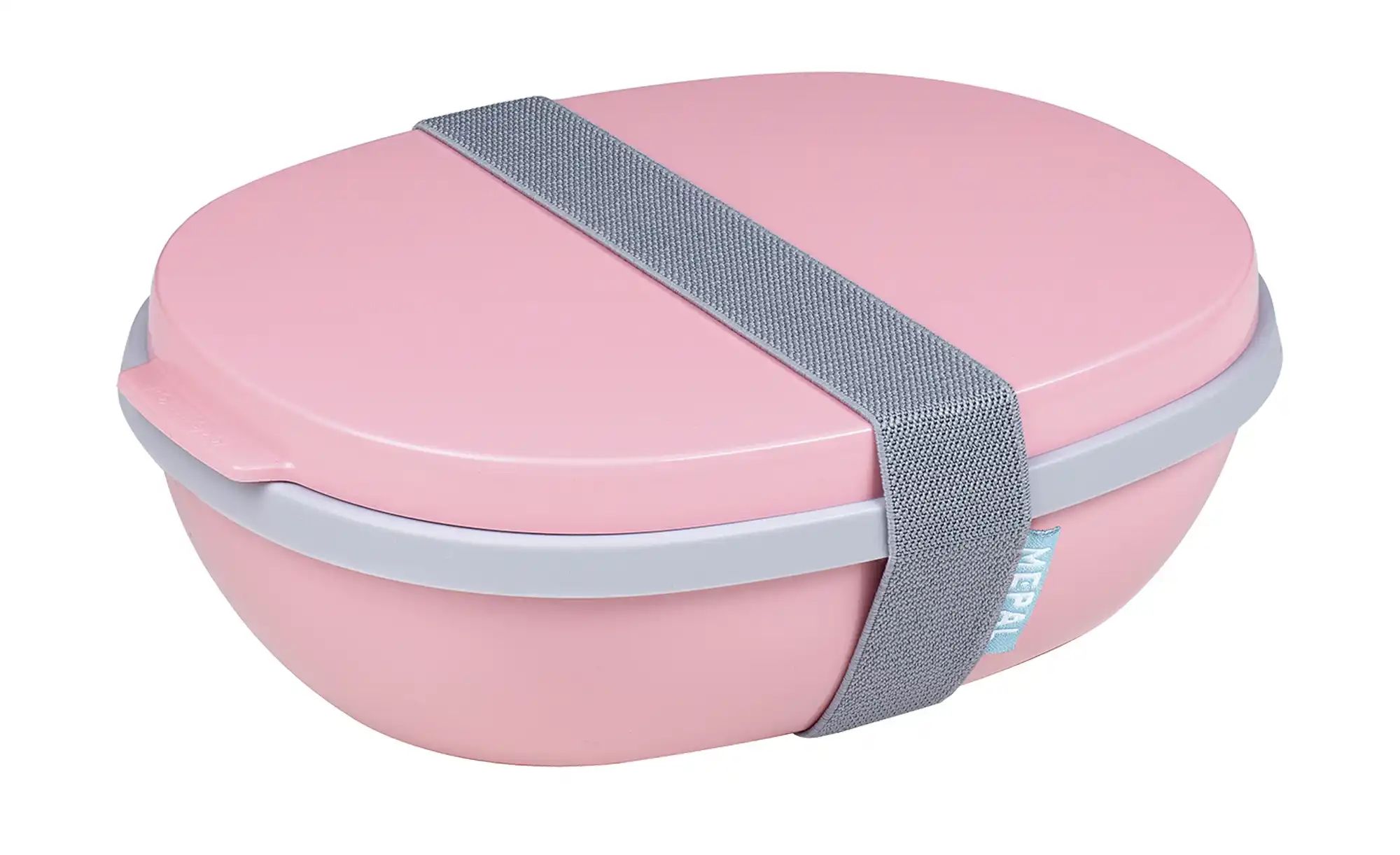 Mepal Lunchbox Duo To Go  Ellipse ¦ rosa/pink ¦ Kunststoff ¦ Maße (cm): B: 17,5 H: 7,5  –