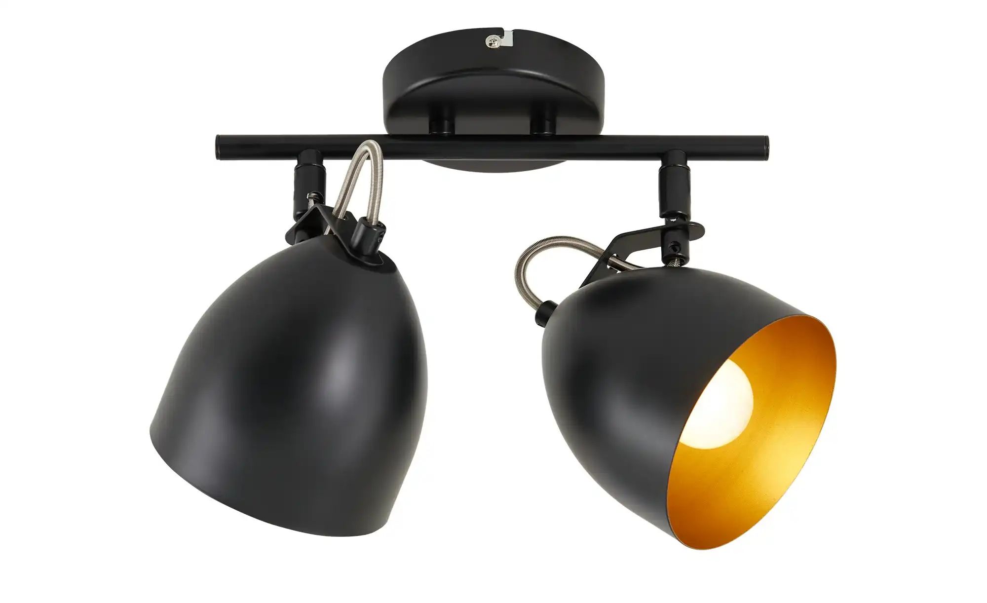 KHG Spot 2-flammig | schwarz | Maße (cm): B: 25 H: 17 T: 12.2 Lampen & Leuchten > Deckenlampen - Sconto Image