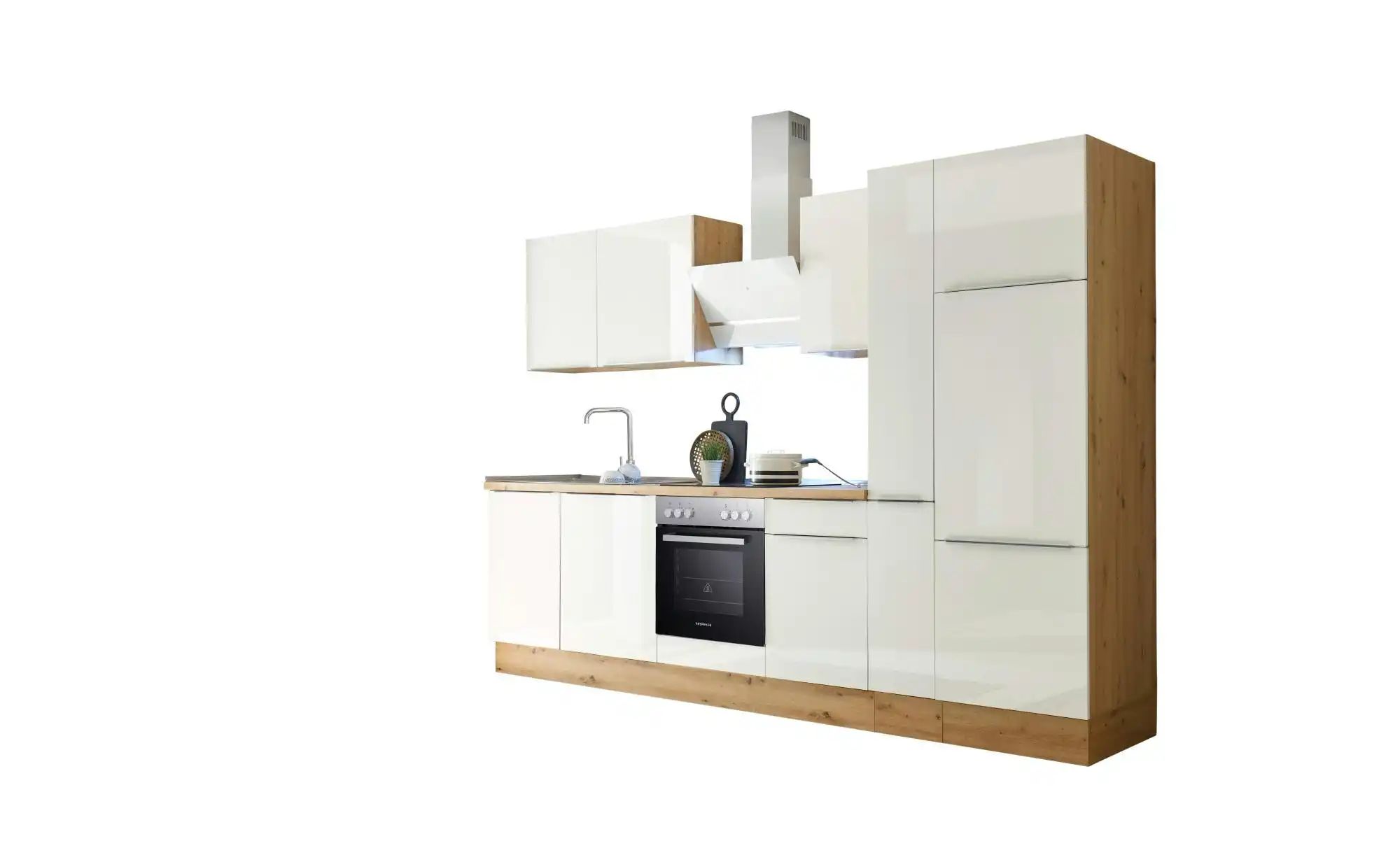 Respekta Weiß Küche Küchenzeile Küchenblock Marleen Premium 310 Cm Artisan Eiche - Image 3