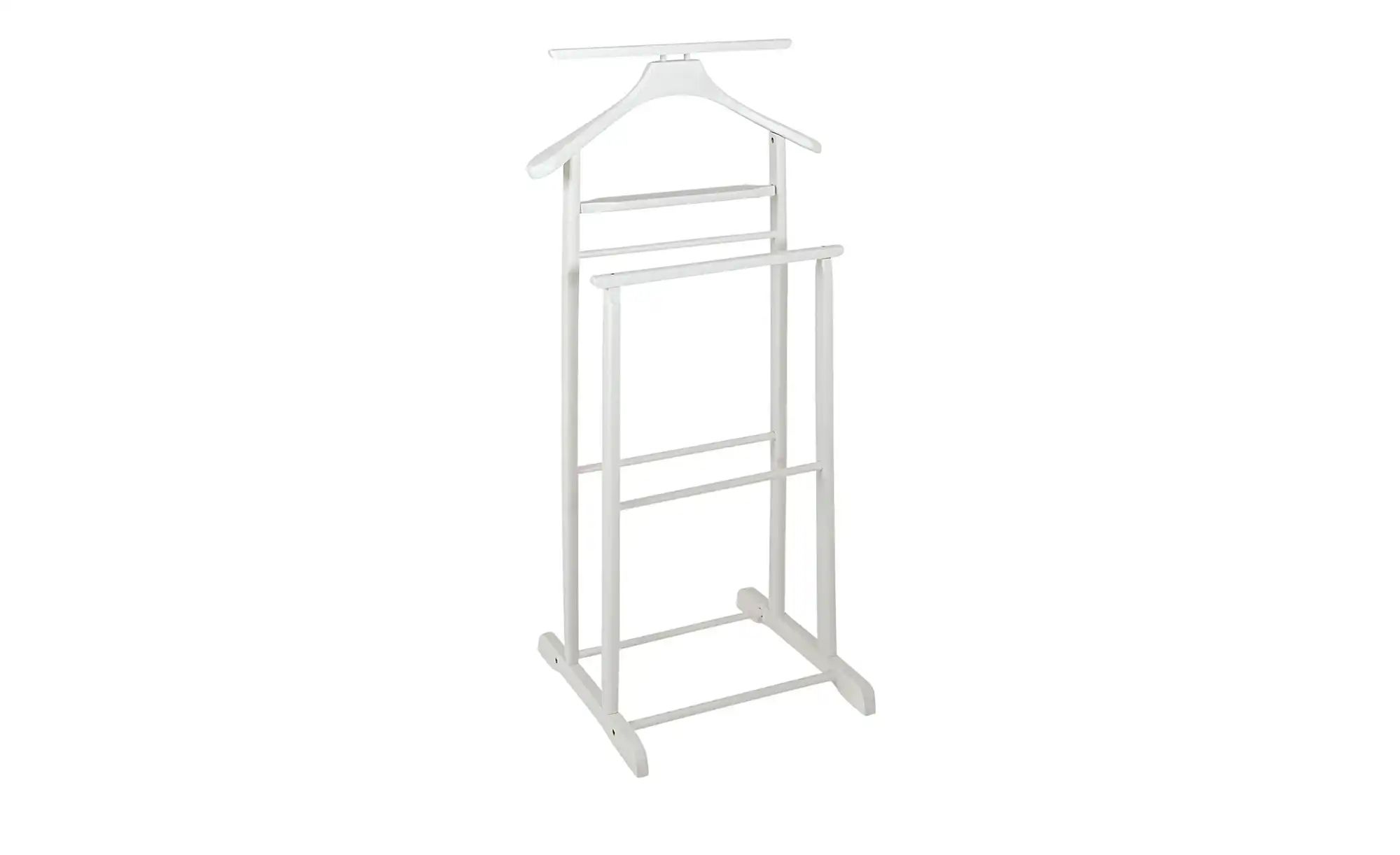 Herrendiener Lemgo | weiß | Massivholz | Maße (cm): B: 47 H: 102 T: 36.0 Flurmöbel > Garderobenständer - Sconto Image