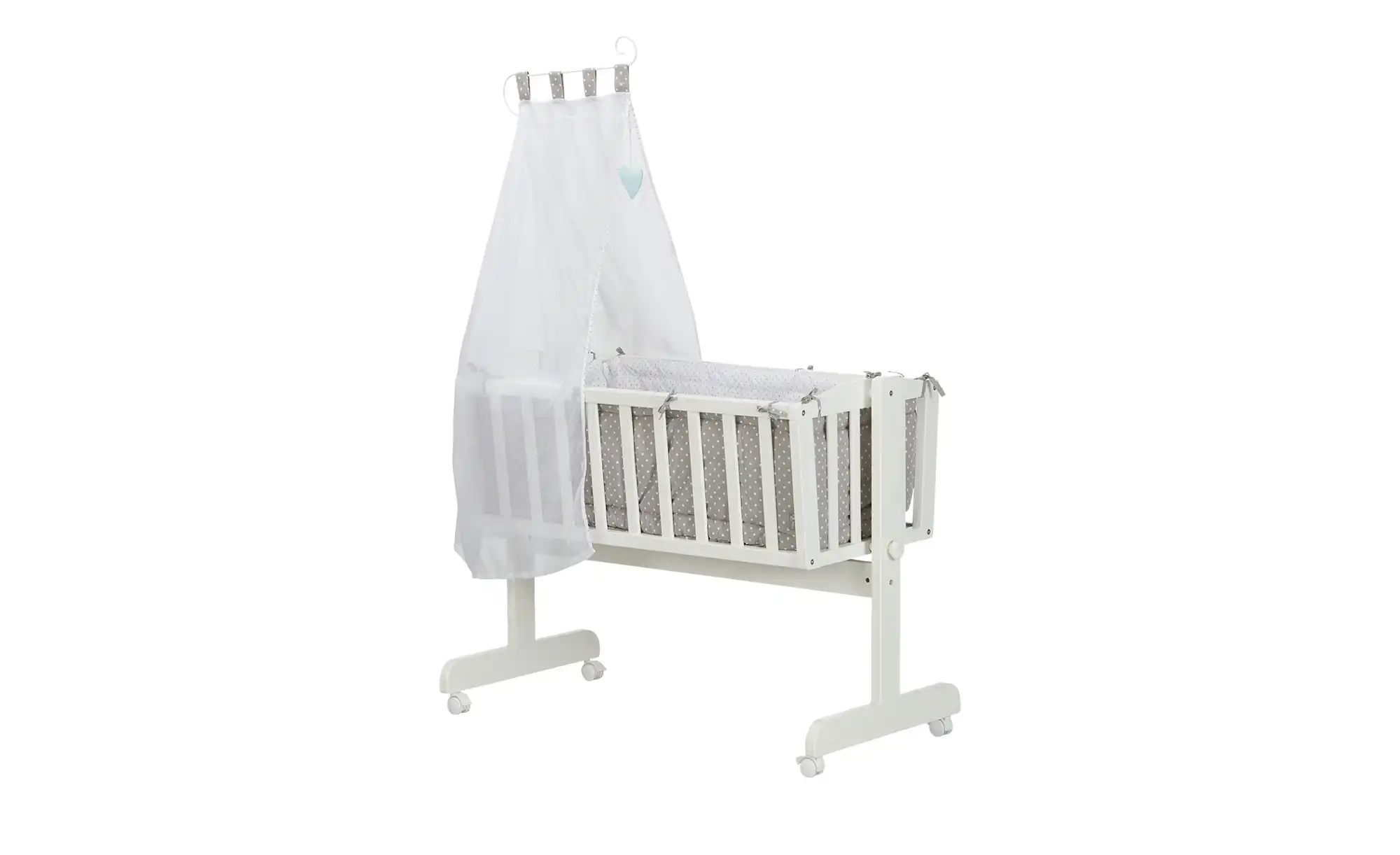 Komplettwiege Eli | weiß | Maße (cm): B: 53 H: 150 T: 103.5 Babyzimmer & Kinderzimmer > Babyzimmermöbel > Babybetten - Sconto Image