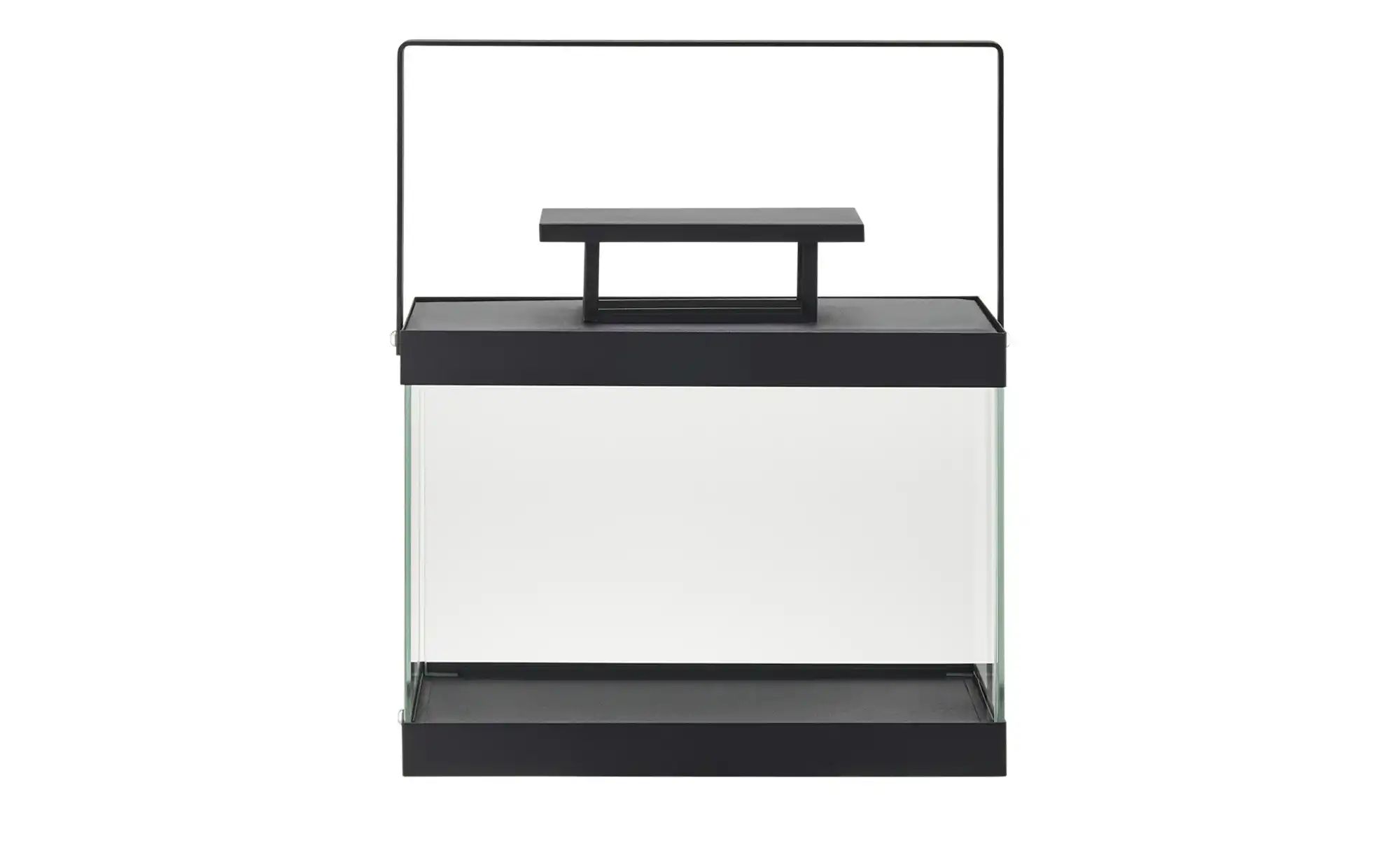 Metalllaterne | schwarz | Metall,Glas | Maße (cm): B: 33 H: 30 T: 15.0 Dekoration > Laternen & Windlichter - Sconto Image