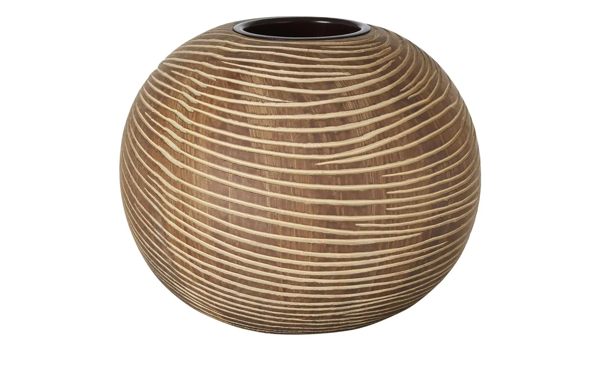 Teelichthalter | braun | Polyresin (Kunstharz),Metall | Maße (cm): H: 10 Ø: 13.0 Dekoration > Kerzen & Kerzenständer > Teelichthalter - Sconto Image