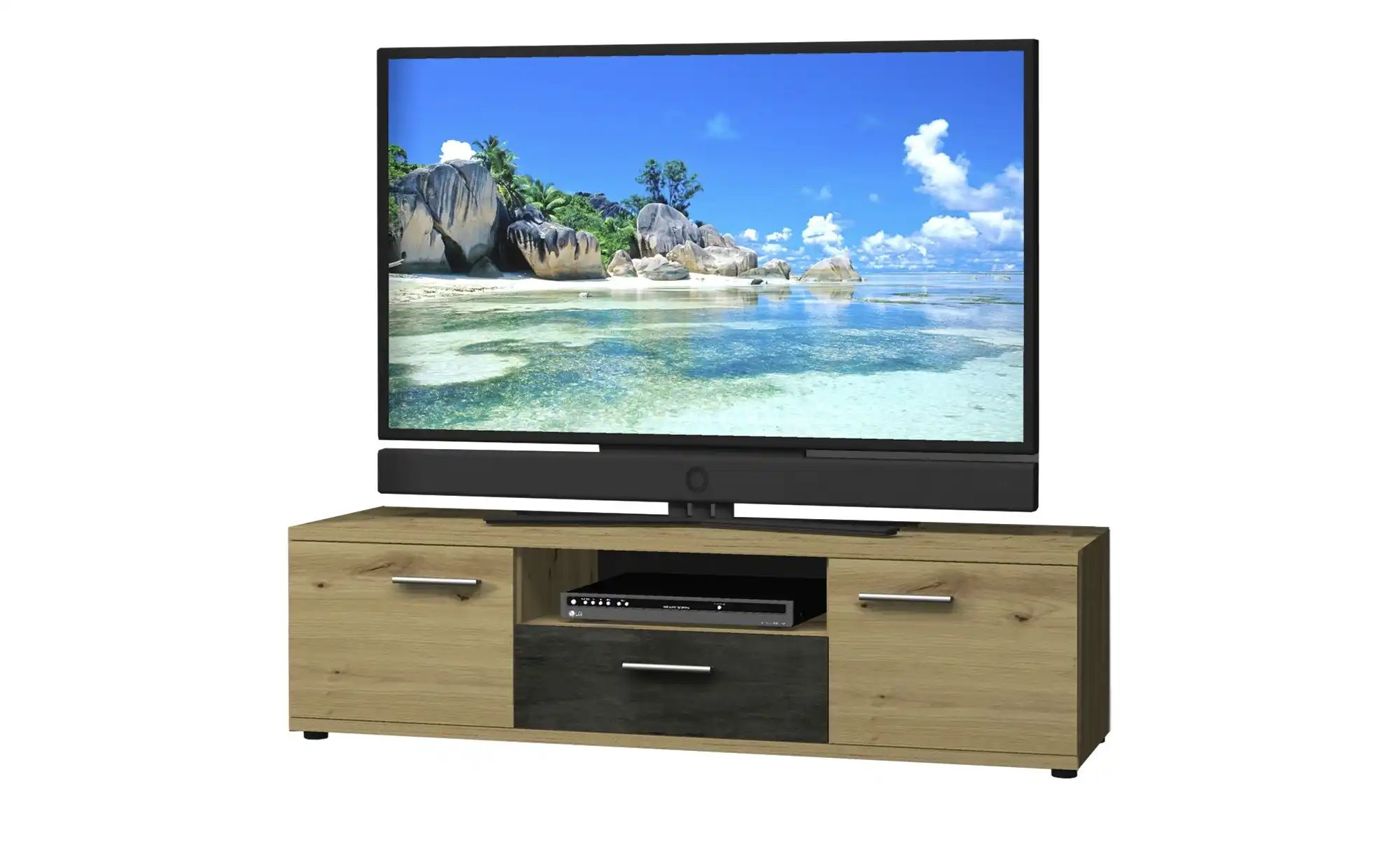 TV-Unterteil Nina | holzfarben | Maße (cm): B: 145 H: 39 T: 44.0 Kommoden & Sideboards > Lowboards & TV-Tische - Sconto Image