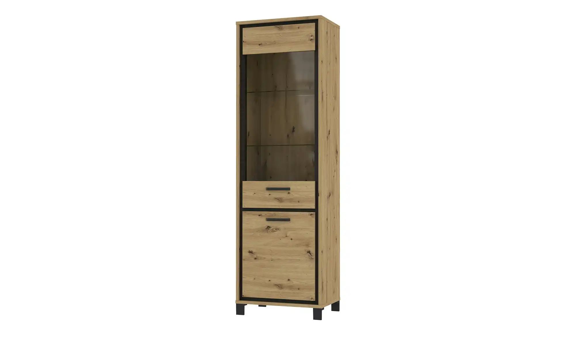 Vitrine Trondheim | holzfarben | Maße (cm): B: 64 H: 209 T: 42.0 Schränke > Vitrinen - Sconto Image