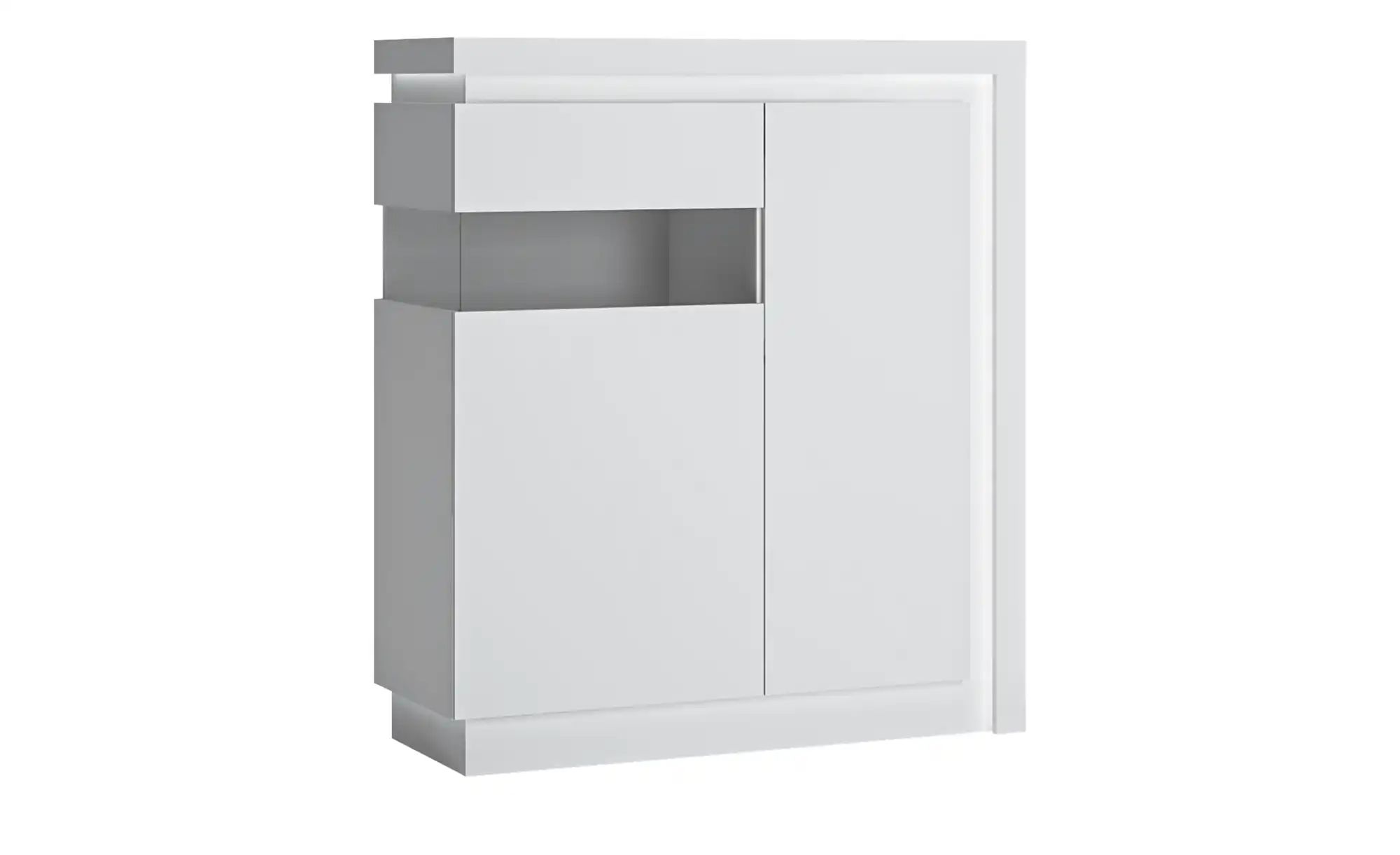 Highboardvitrine Lyon ¦ Maße (cm): B: 108 H: 124 T: 42.0 Kommoden & Sideboards > Highboards - Sconto