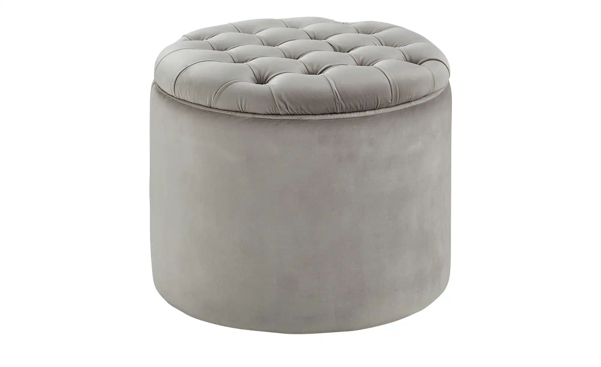 Hocker mit Stauraum | grau | Maße (cm): H: 45 Ø: 55.0 Hocker & Bänke > Hocker - Sconto Image