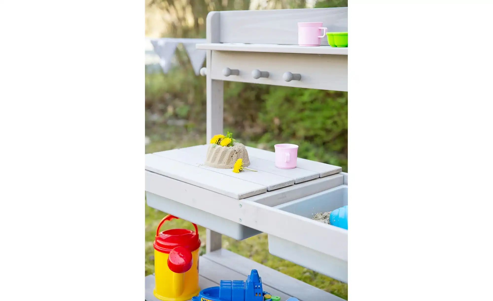 Roba Outdoor Kinderküche ¦ grau ¦ Maße (cm): B: 89 H: 88,5 T: 35  -