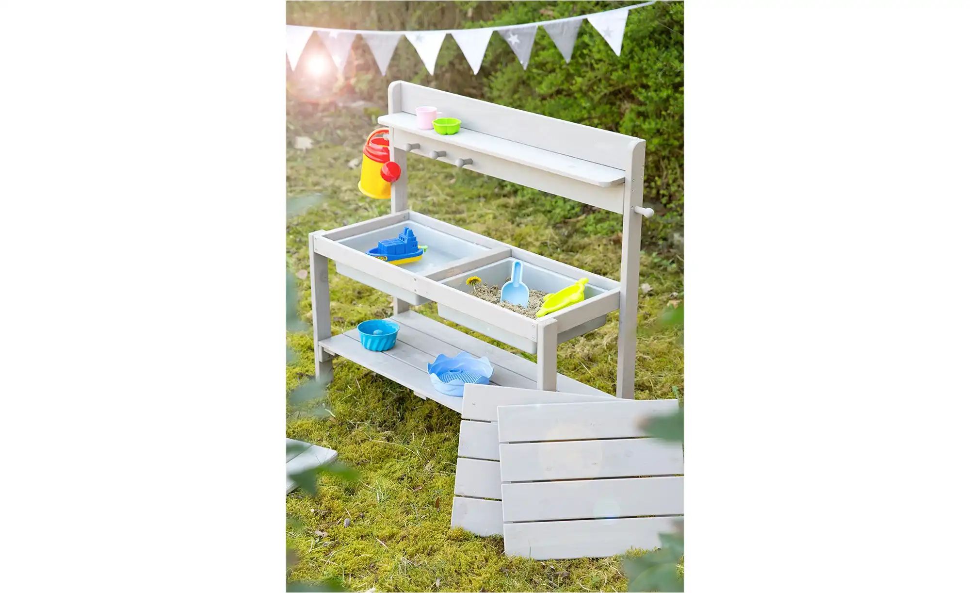 Roba Outdoor Kinderküche ¦ grau ¦ Maße (cm): B: 89 H: 88,5 T: 35  -