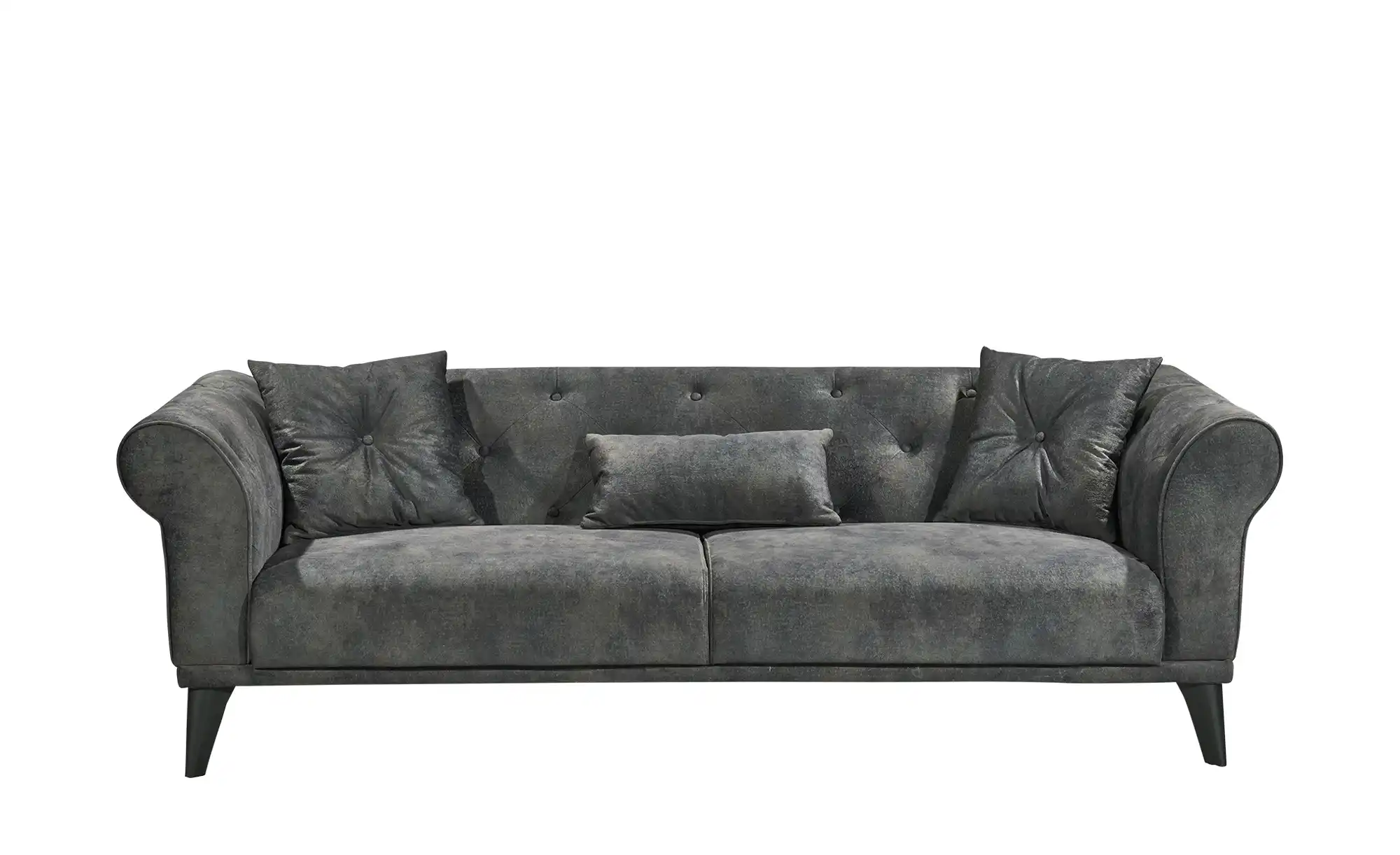 Sofa, 3-Sitzer  Chester ¦ grau ¦ Maße (cm): B: 237 H: 77 T: 95 Wohnzimmermöbel > Sofas > Einzelsofas - Sconto