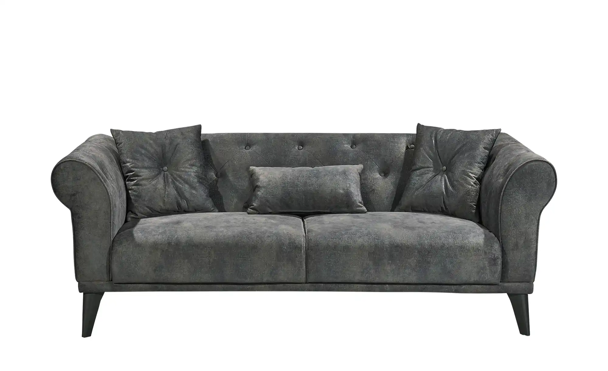 Sofa, 2-Sitzer  Chester ¦ grau ¦ Maße (cm): B: 188 H: 77 T: 95 Wohnzimmermöbel > Sofas > Einzelsofas - Sconto