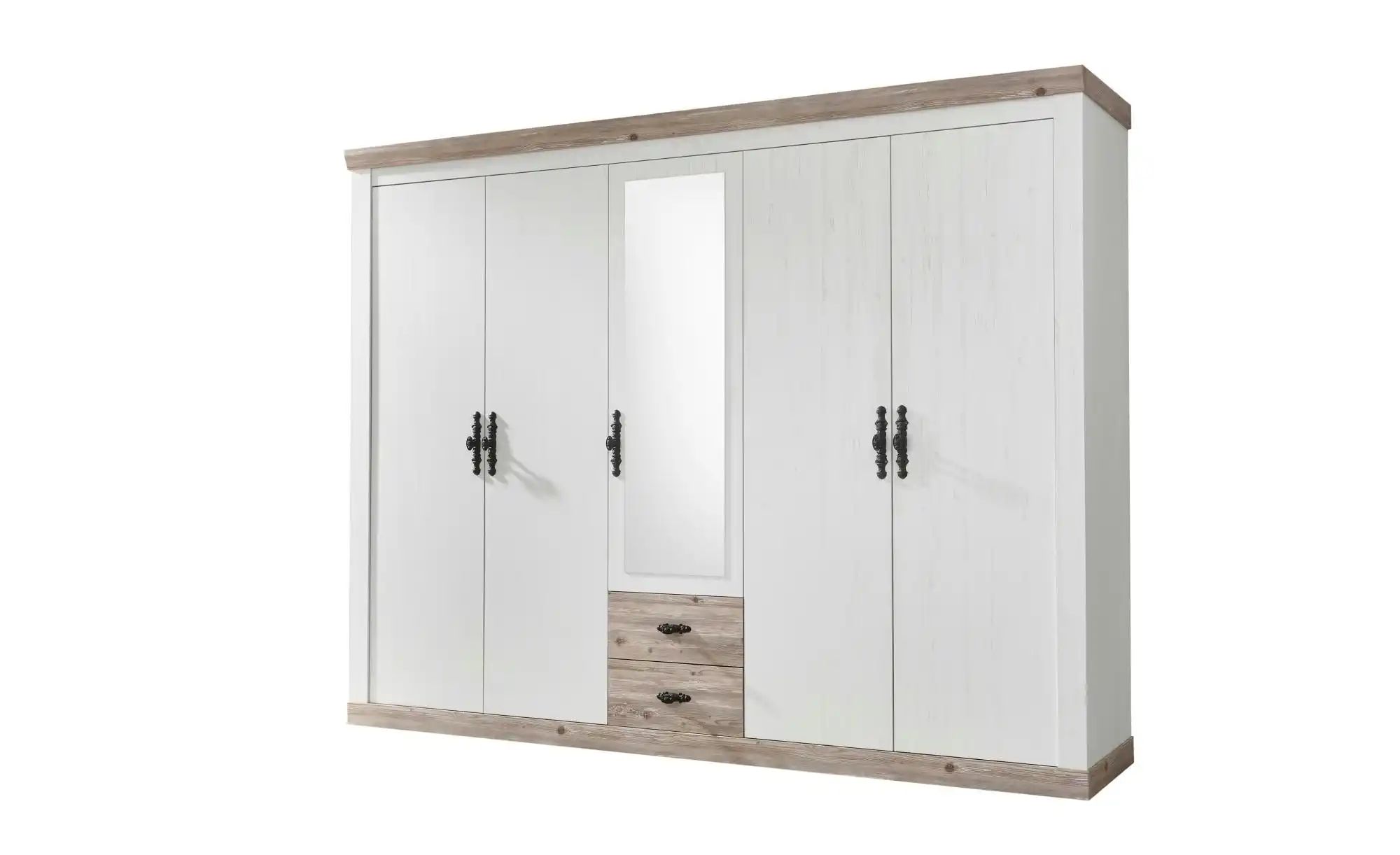 Kleiderschrank | weiß | Maße (cm): B: 265 H: 201 Schränke > Kleiderschränke > Drehtürenschränke - Sconto
