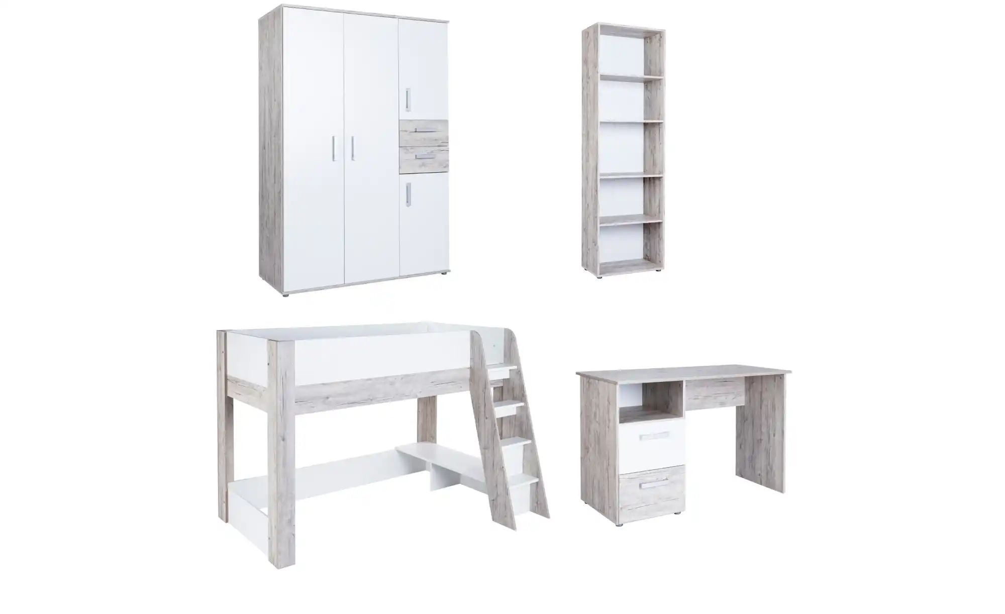 Kinderzimmer 4er-Set | holzfarben | Maße (cm): B: 511 H: 188 Babyzimmer & Kinderzimmer > Jugendzimmermöbel > Komplett-Jugendzimmer - Sconto