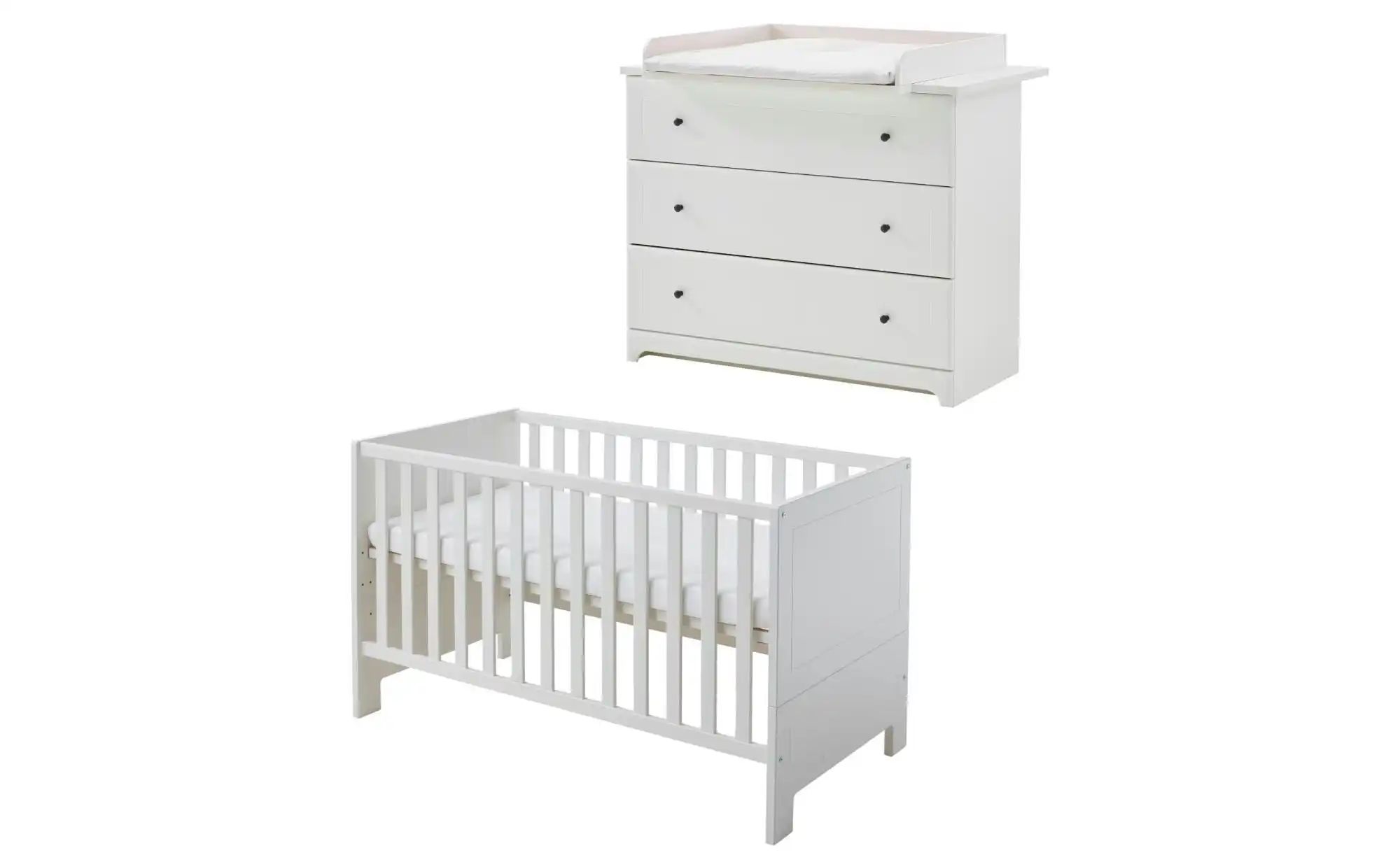 Babyzimmer 2er-Set Thilo | weiß | Maße (cm): B: 260 H: 190 Babyzimmer & Kinderzimmer > Babyzimmermöbel > Babyzimmer - Sconto
