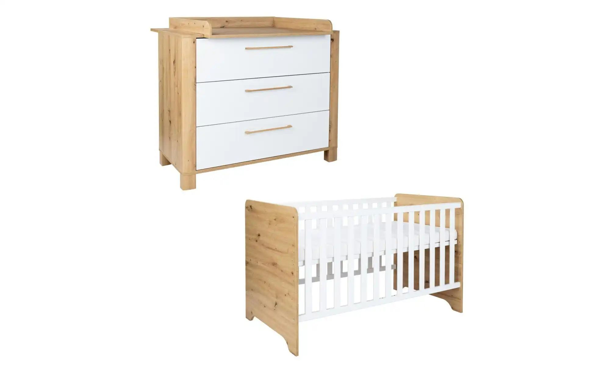 Arthur Berndt Unisex Baby Braun Babymöbel-Set "Babyzimmer Set »Marlon« 2-Teilig", Weiß (Natur), Ohne Matratze, B/H: 70Cm X 140Cm, Hartfaserplatte, Holzwerkstoff, Mdf... - Image 3