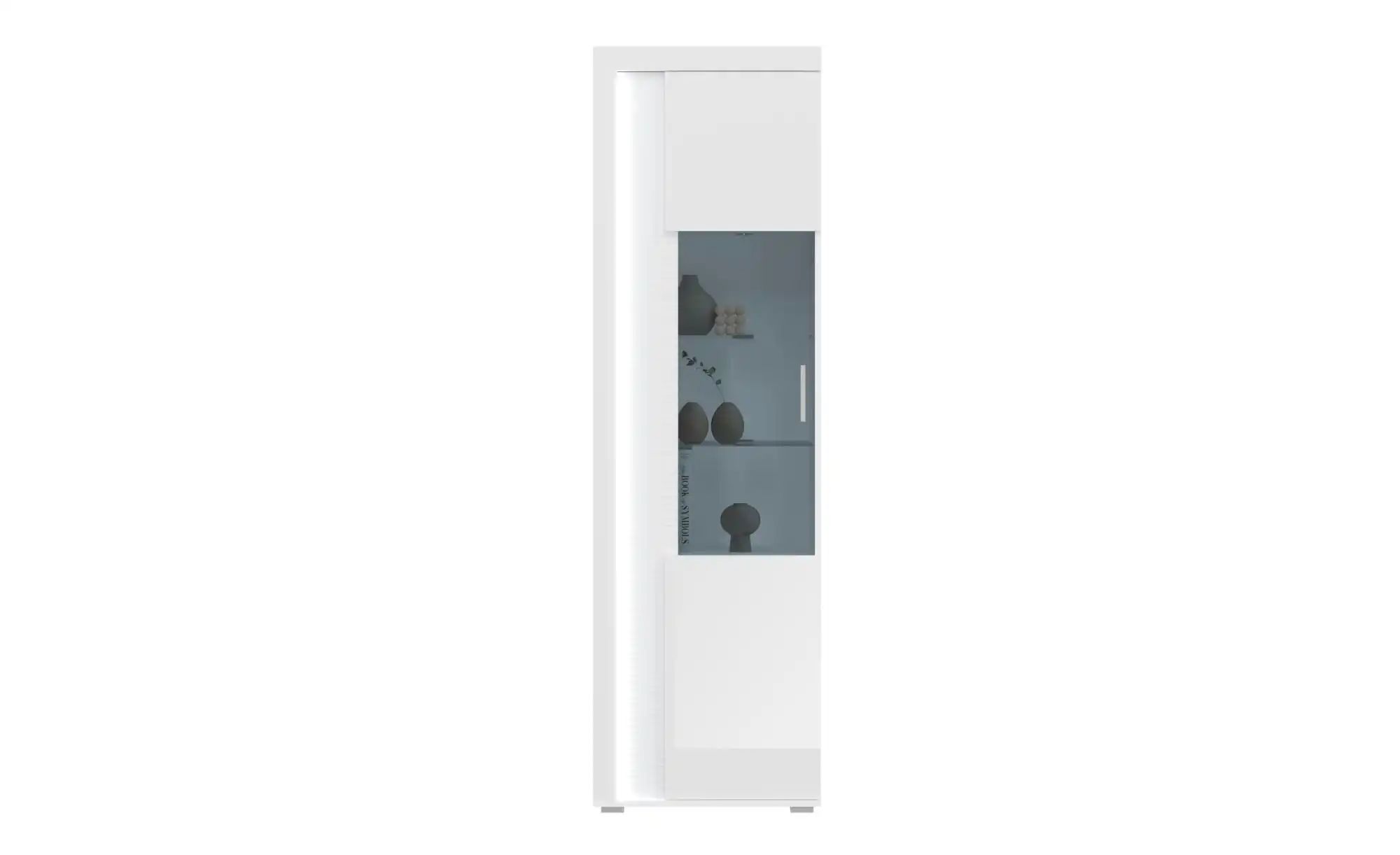 Möbel Boss Weiß Vitrine Skylight 60X202 Cm Hochglanz - Image 4