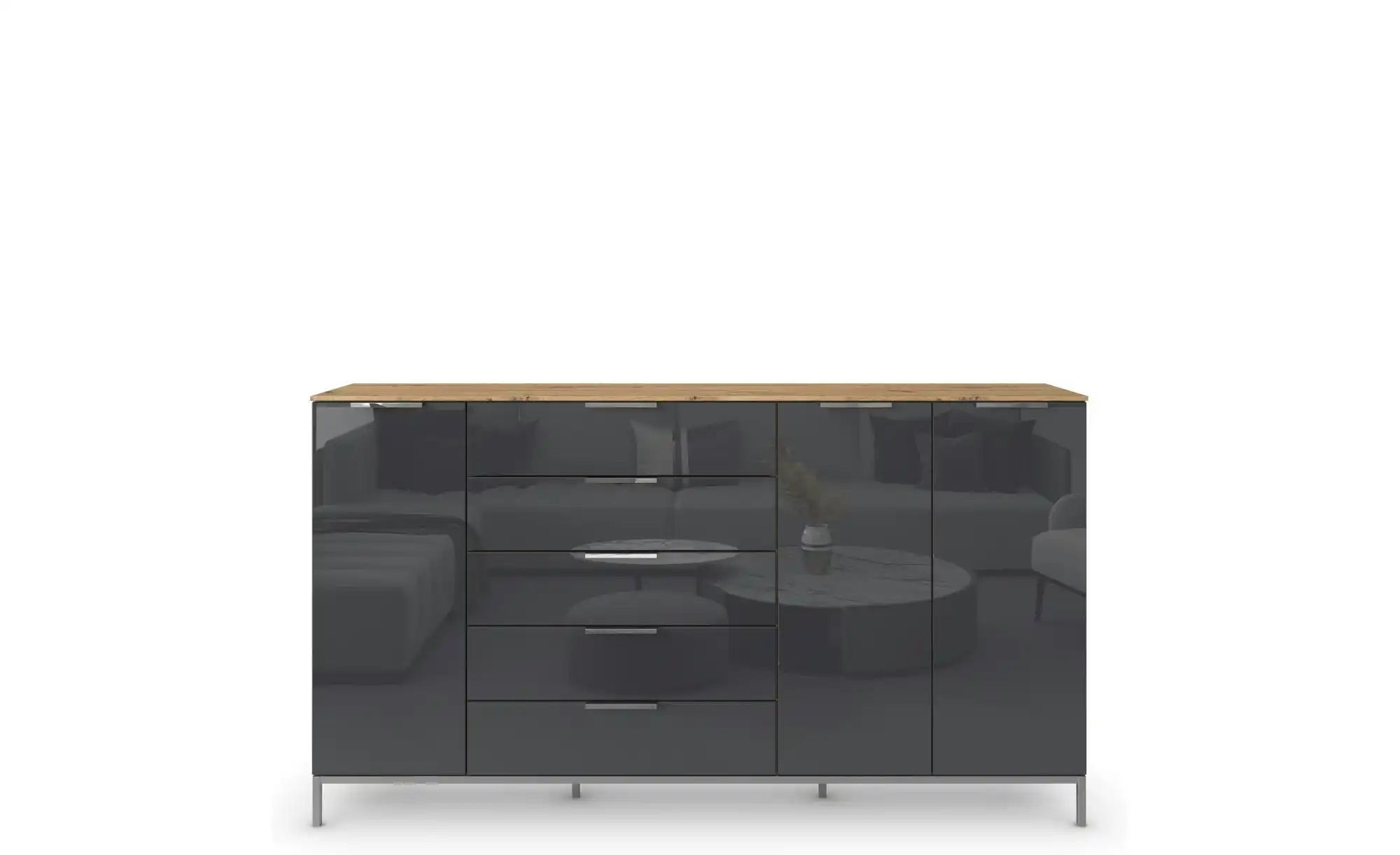 Highboard Flipp | holzfarben | Maße (cm): B: 199 H: 111 Kommoden & Sideboards > Highboards - Sconto Image