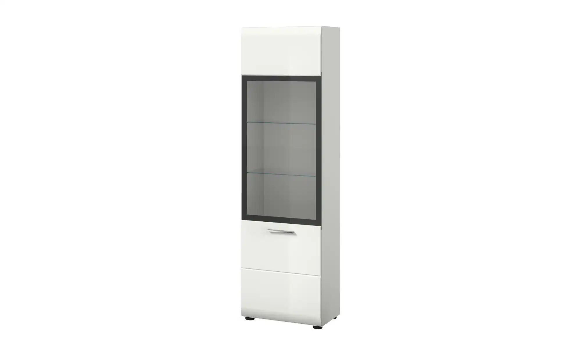Möbel Boss Schwarz Vitrine Ice 160 X 45 X 34 Cm Weiß/Weiß Hochglanz - Image 3