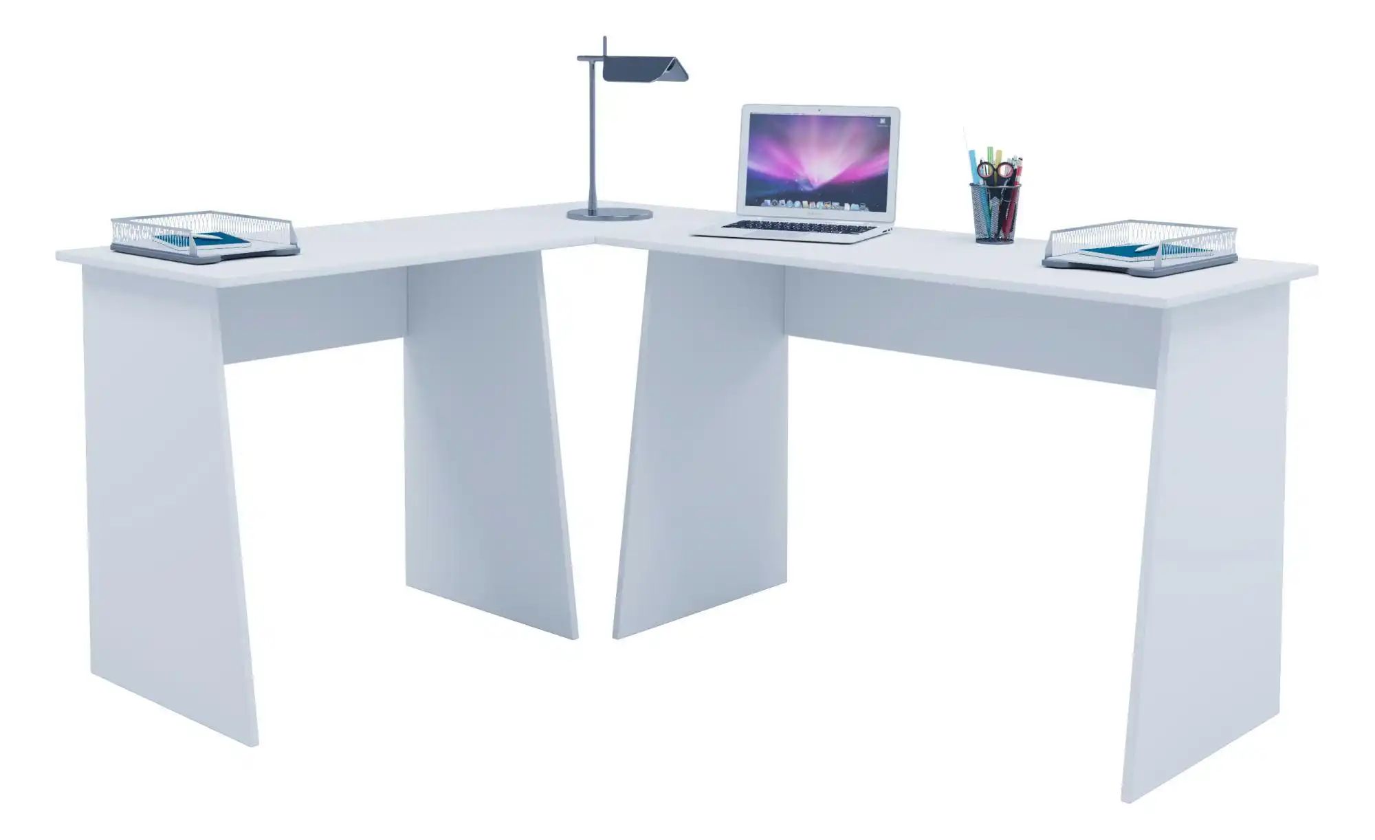 Eckschreibtisch | weiß | Maße (cm): B: 135 H: 74 Büro > Bürotische > Schreibtische - Sconto