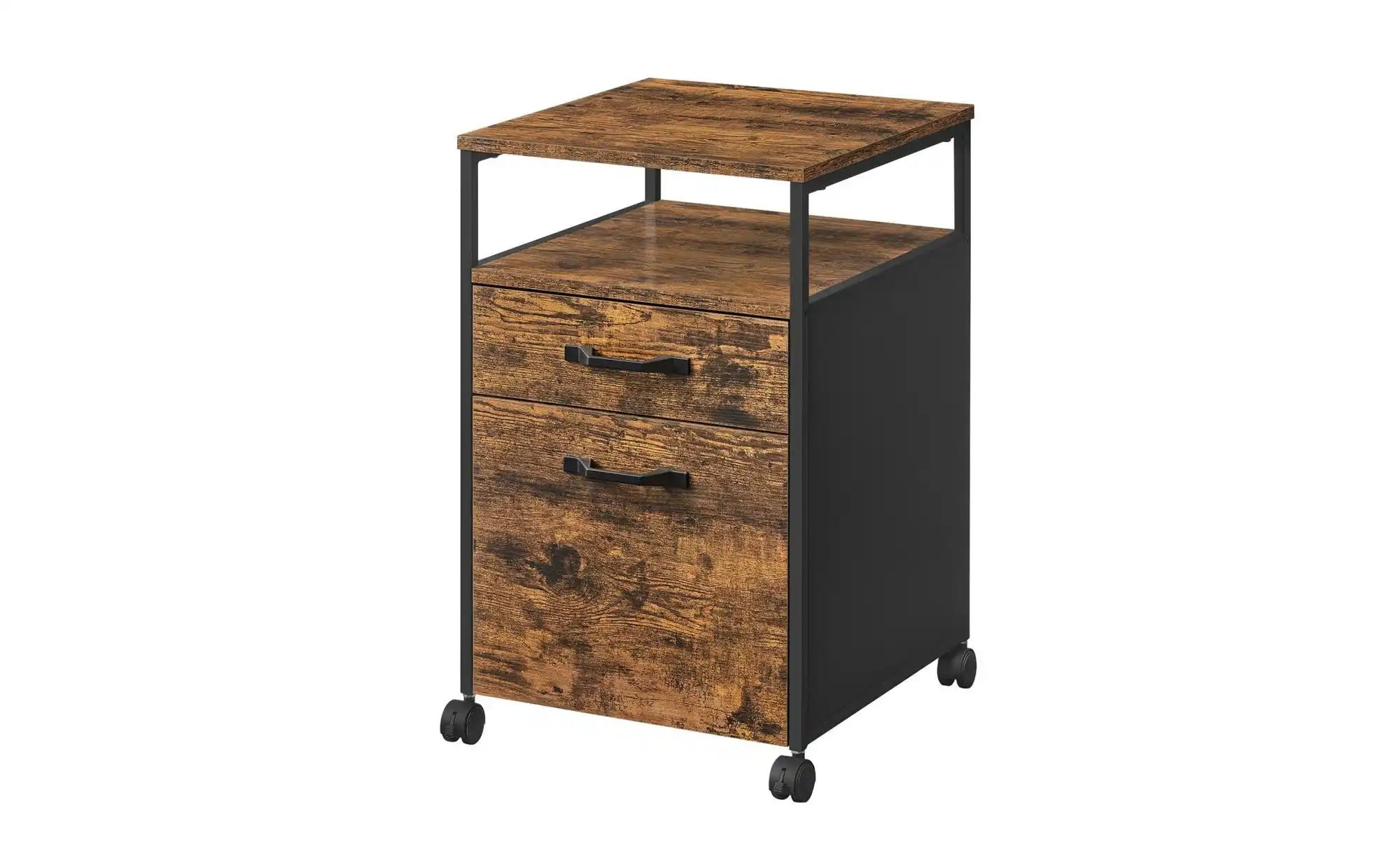 Rollcontainer | braun | Maße (cm): B: 42 H: 66,5 Büro > Rollcontainer - Sconto