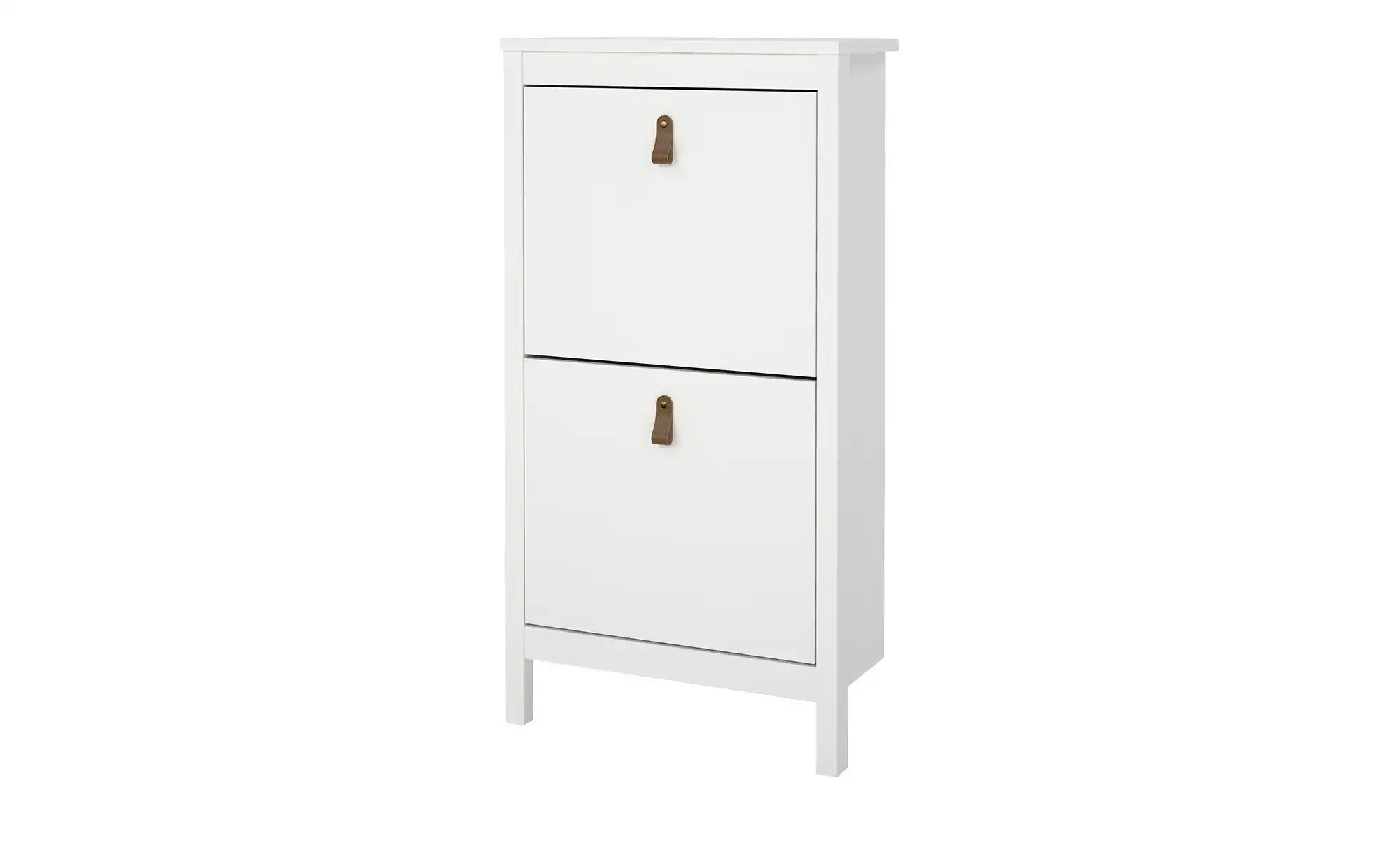 Tvilum Schuhschrank Madrid, Mit 2 Flügeltüren - Weißes Holz - Image 3
