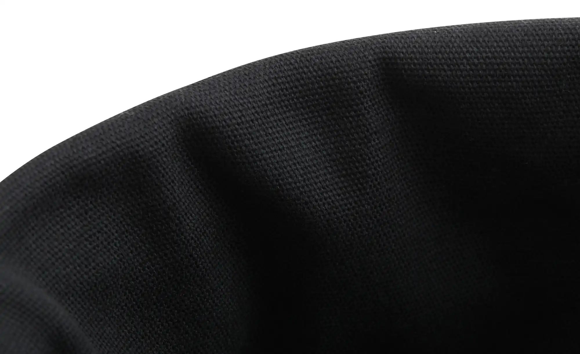 Brotkorb ¦ schwarz ¦ Edelstahl, Textil ¦ Maße (cm): H: 10,7  Ø: [23.5]  -