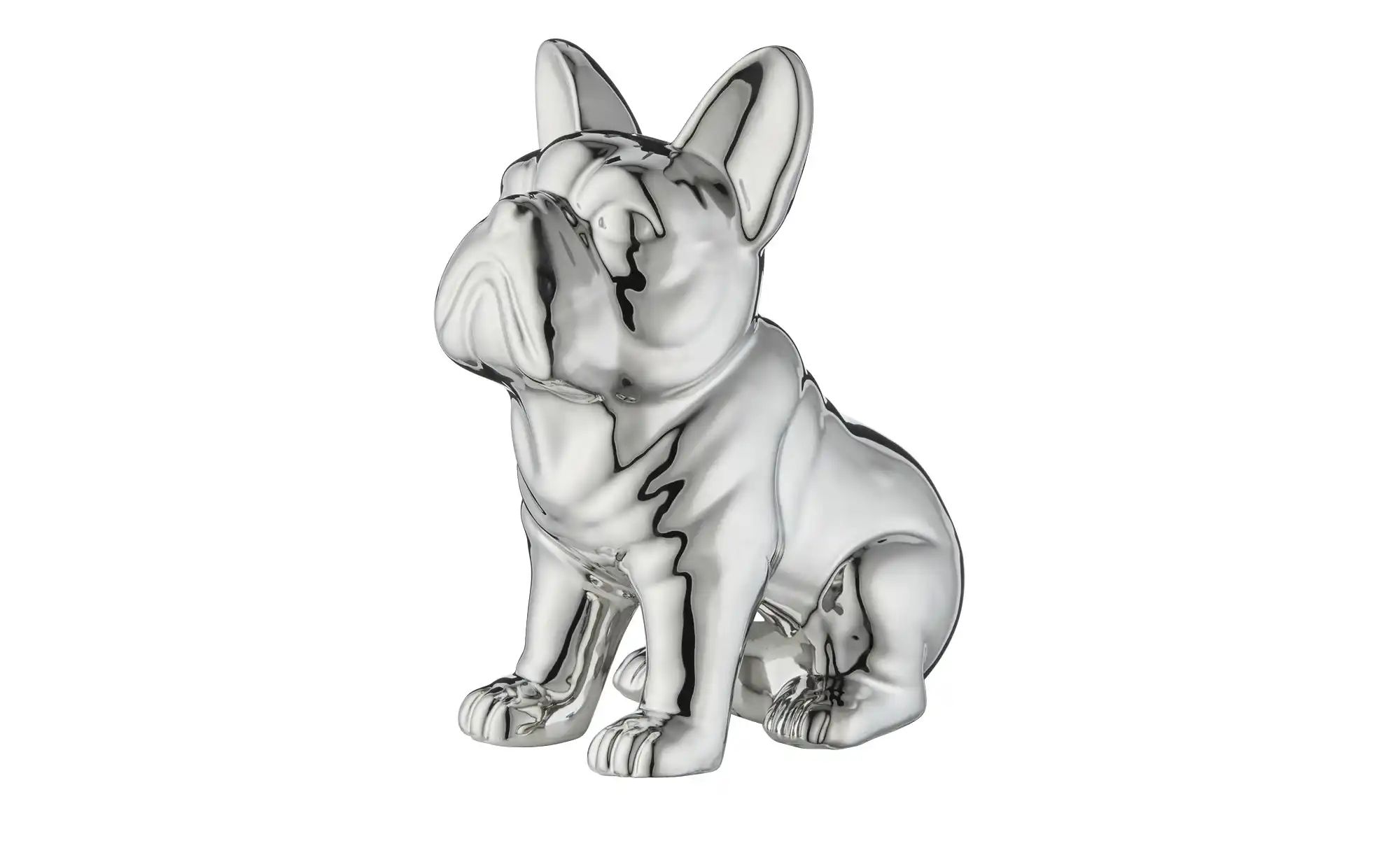 Deko Objekt Hund   ¦ silber ¦ Porzellan ¦ Maße (cm): B: 18 H: 22 T: 12.0 Dekoration > Dekoartikel - Sconto