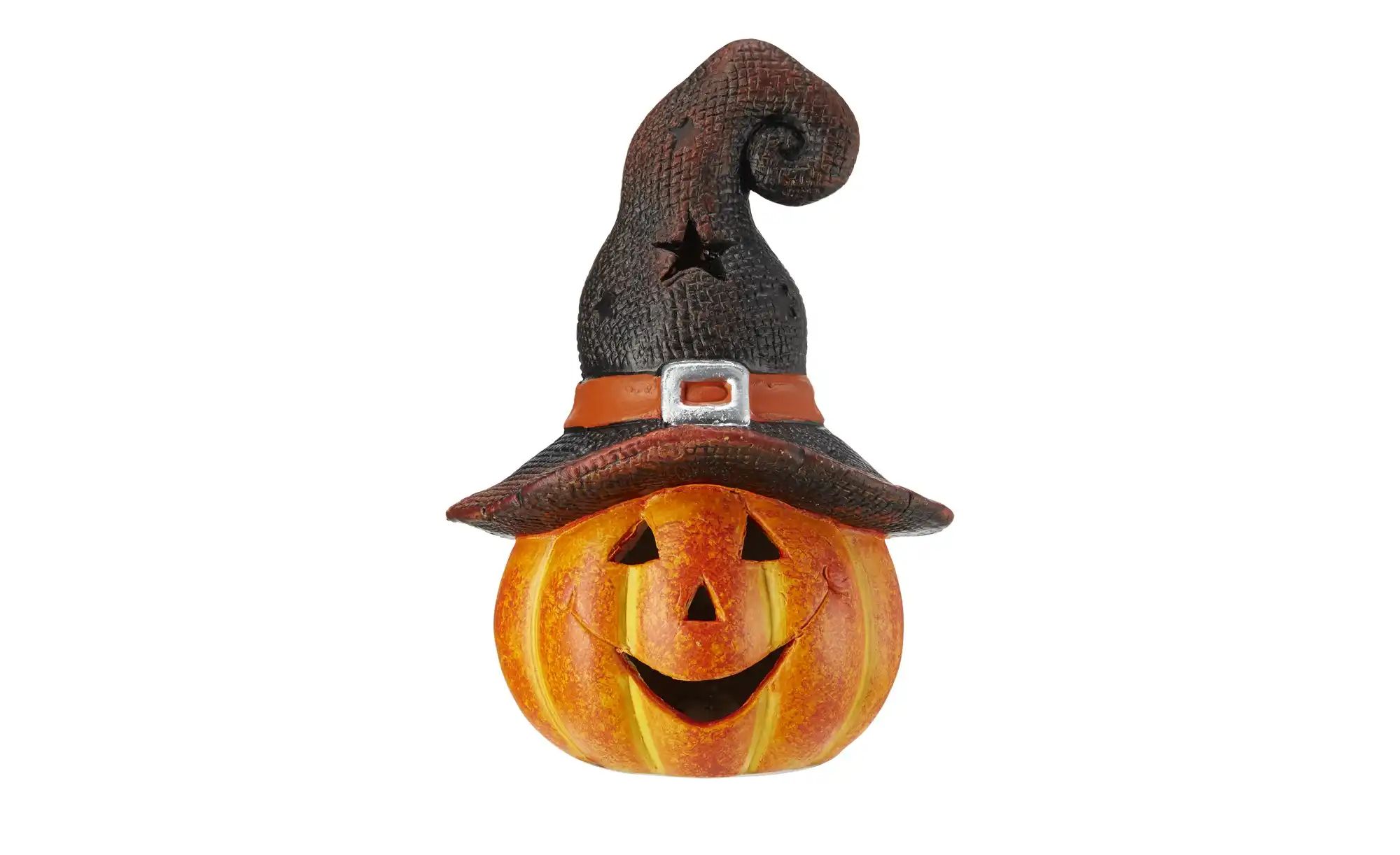 LED Kürbis | orange | Maße (cm): B: 14 H: 20,5 T: 12.5 Lampen & Leuchten > Tischlampen - Sconto