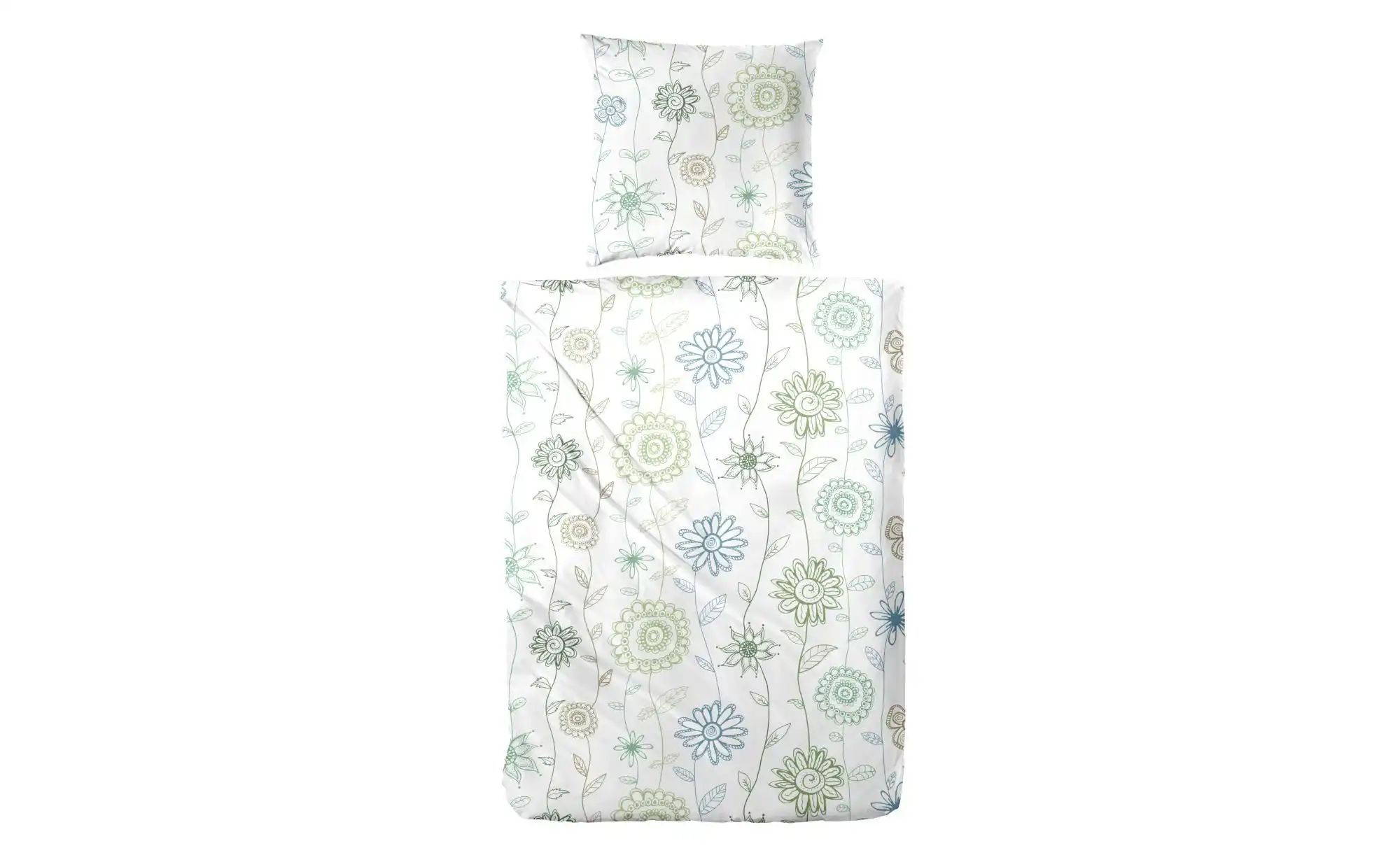 Bettwäsche-Set | grün | Maße (cm): B: 135 H: 1 Bettwaren > Bettwäsche - Sconto