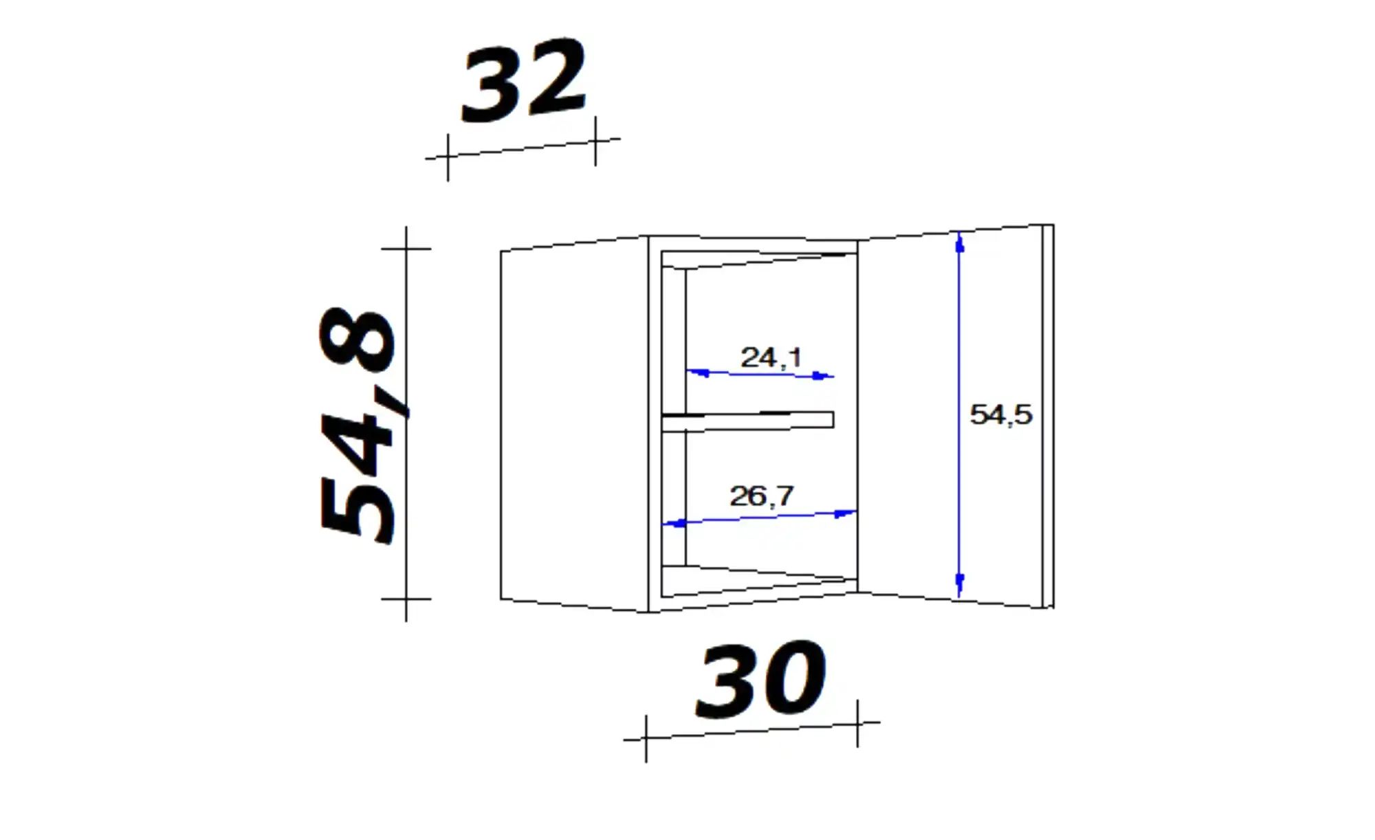 Hängeschrank  Mol ¦ holzfarben ¦ Maß...