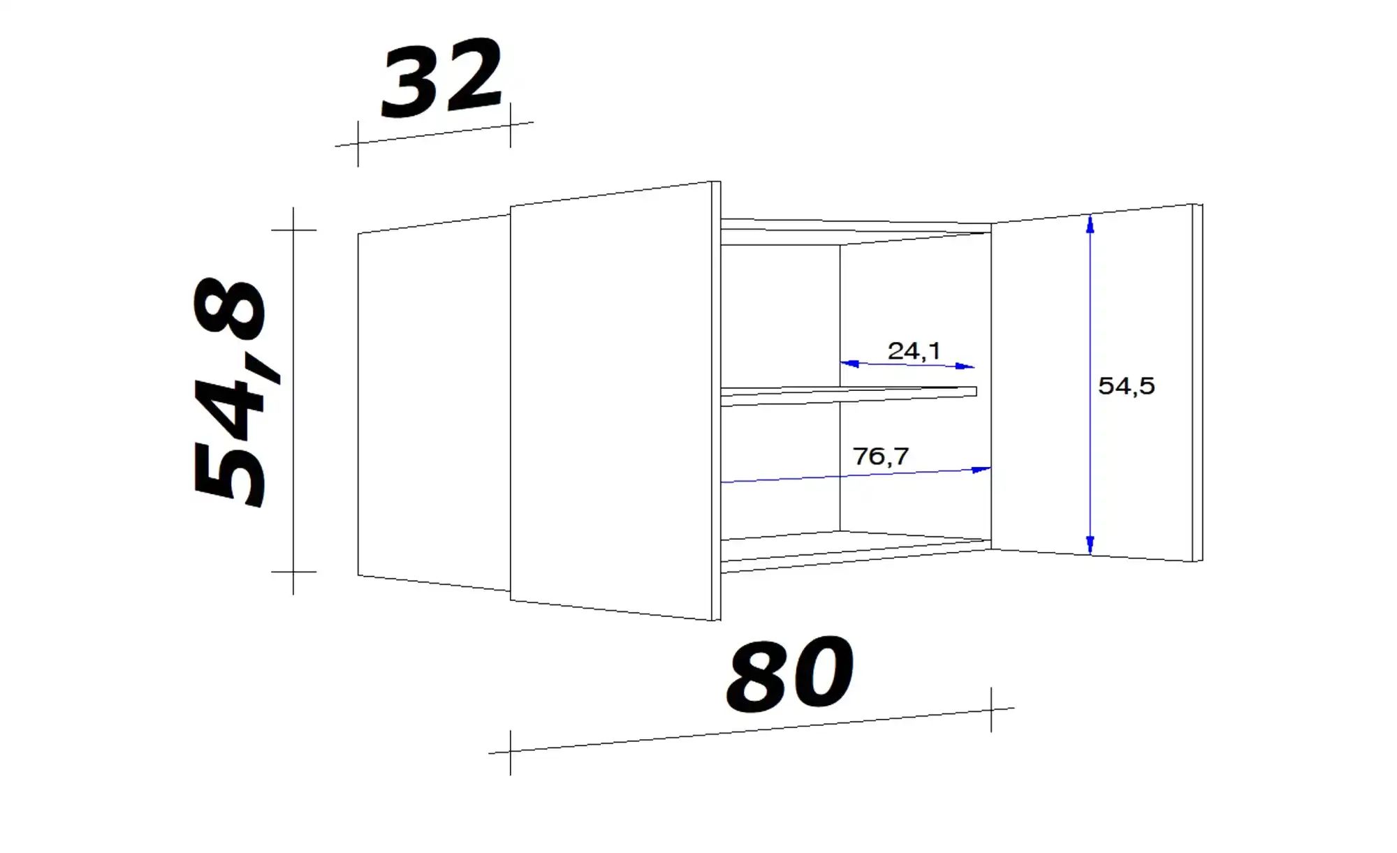 Hängeschrank  Mol ¦ holzfarben ¦ Maß...