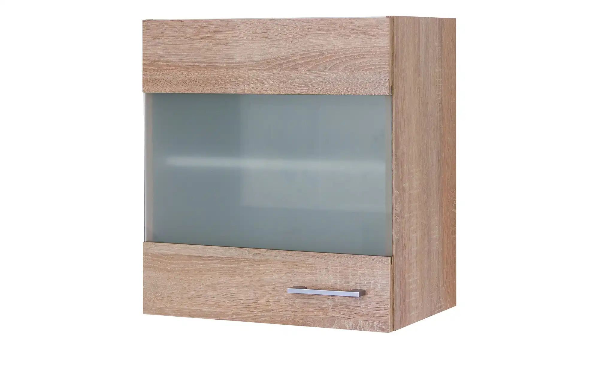 Glas-Hängeschrank  Mol ¦ holzfarben ¦ Maße (cm): B: 50 H: 54,8 T: 32  –