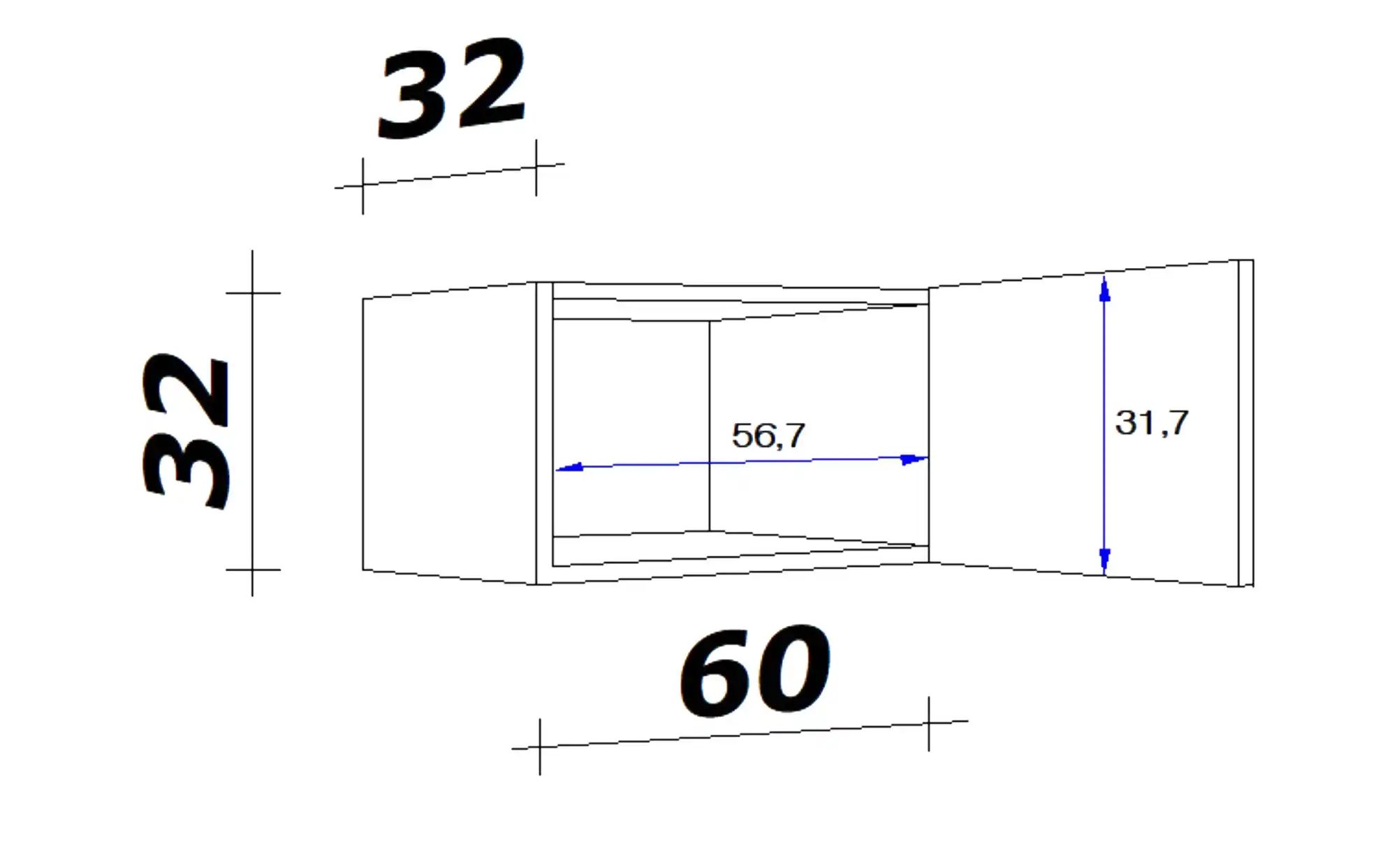 Hängeschrank  Mol ¦ holzfarben ¦ Maß...