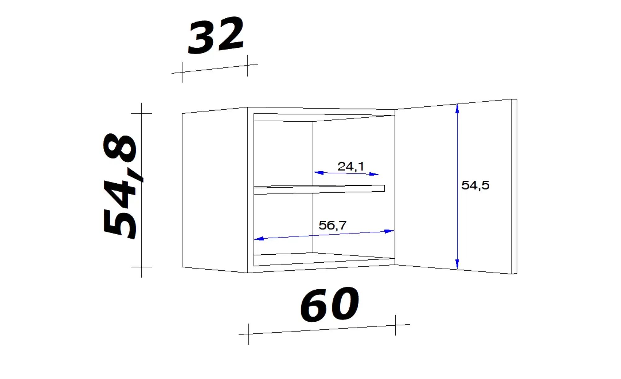 Hängeschrank  Ede ¦ weiß ¦ Maße (cm...