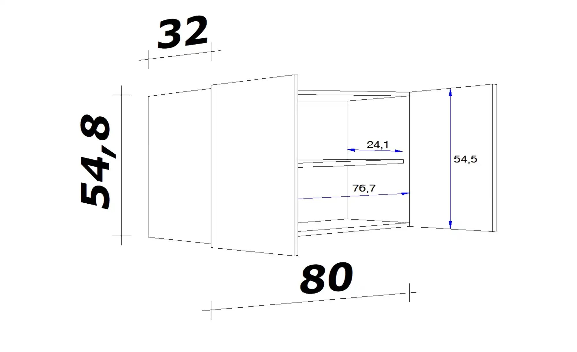 Hängeschrank  Ens ¦ creme ¦ Maße (cm...